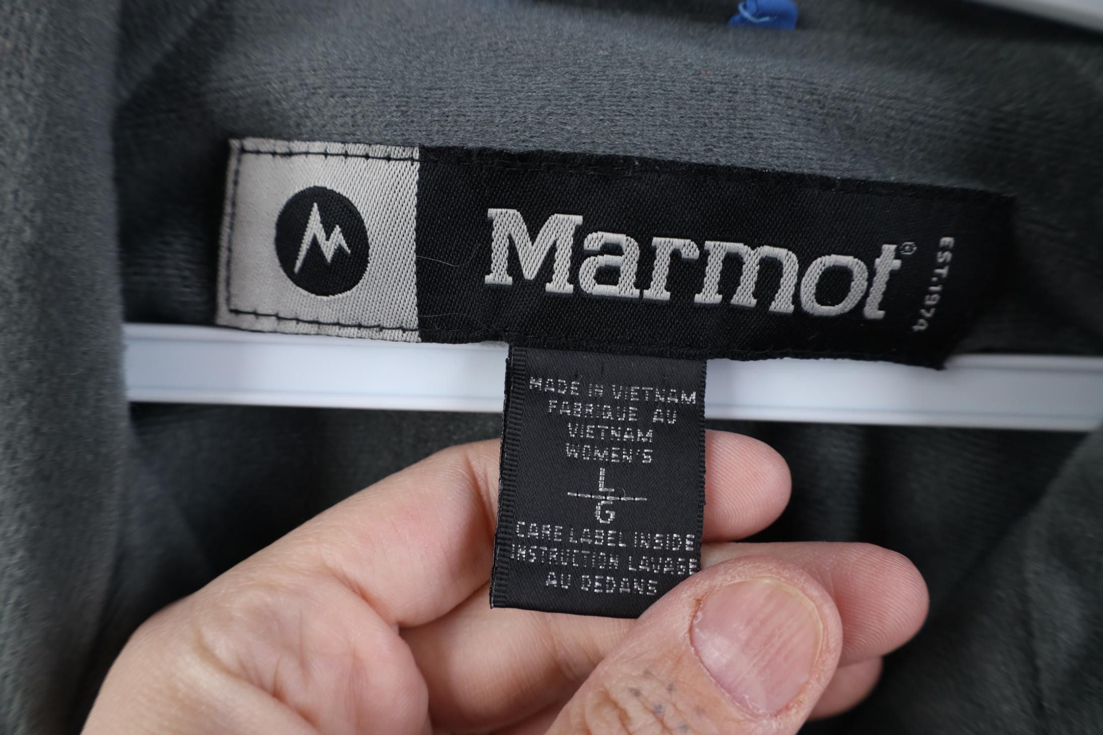 Marmot Vintage Marmot Fleece Lined Windbreaker Jacket Blue Size L / US 10 / IT 46 - 9 Thumbnail