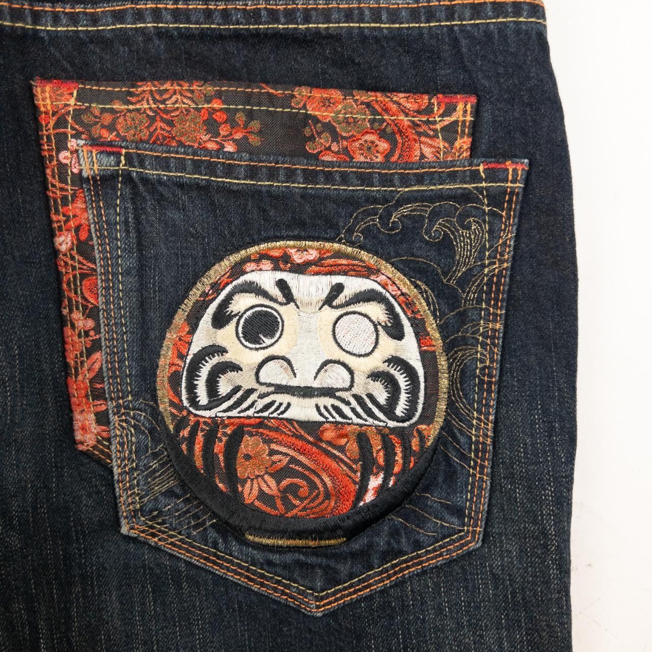 Other Vintage Big Train Embroidered Patch Japanese Denim Jeans W33 Size US 33 - 7 Thumbnail