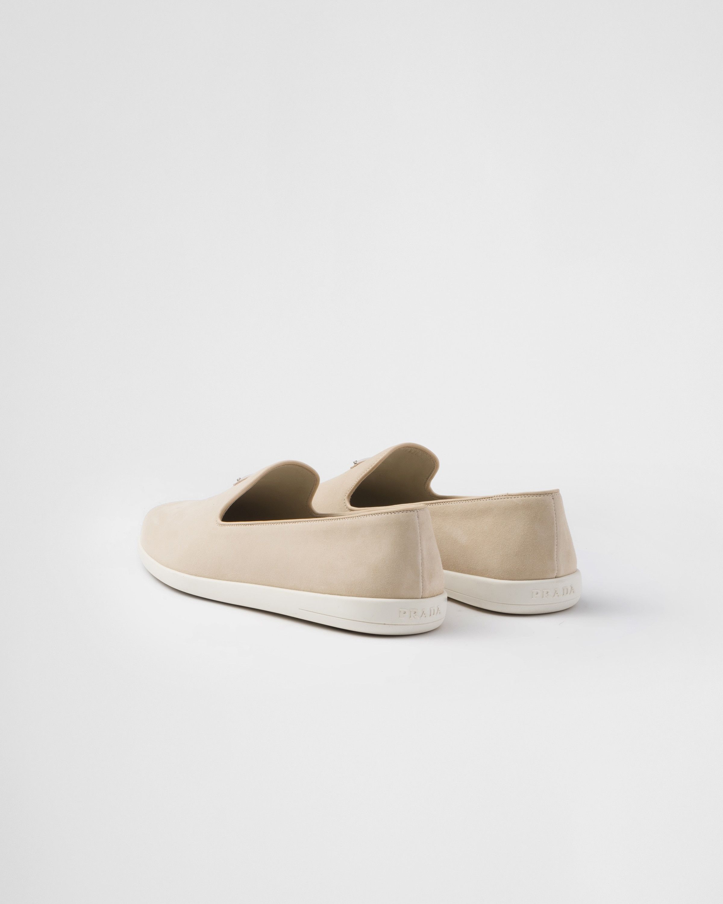 Prada o1srvl11e0226 Suede Slippers in Beige Size US 9 / EU 42 - 5 Thumbnail
