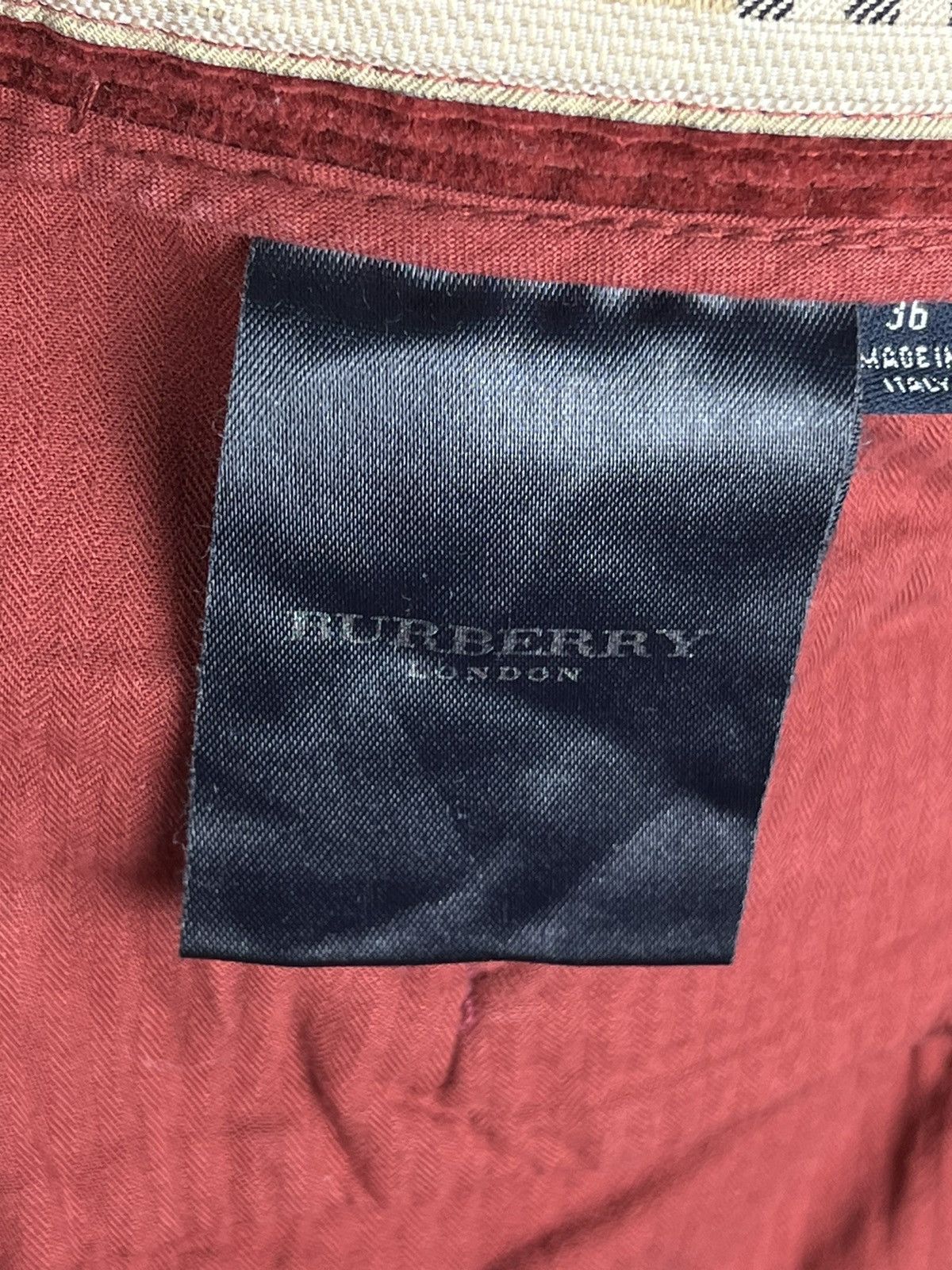 Burberry Vintage Burberry velvet corduroy red pants old money Size US 36 / EU 52 - 9 Thumbnail