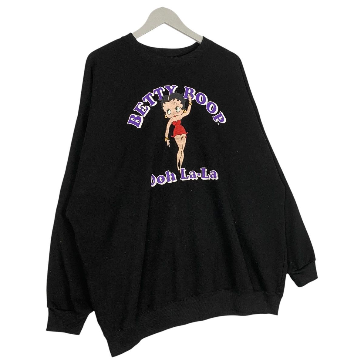 Designer × Vintage Vintage Betty Boop Printed Crewneck Sweatshirt Black Size L / US 10 / IT 46 - 3 Thumbnail