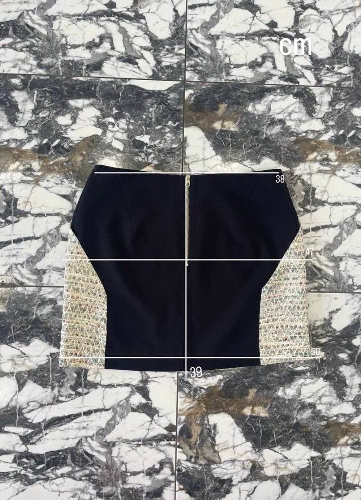 Ted Baker Ted Baker Geometric Tweed Skirt Size2 UK10 Gold Thread Lined Size 28" / US 6 / IT 42 - 17 Thumbnail