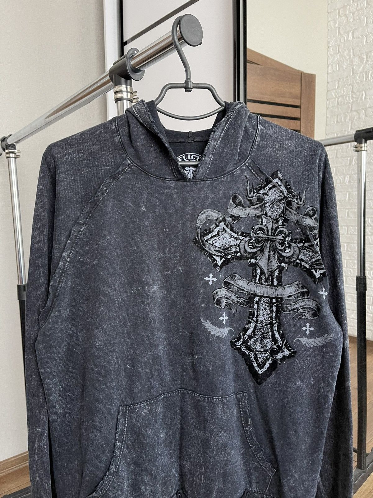 Affliction Affliction Live Fast Vintage Hoodie Pullover Y2K Logo Size US M / EU 48-50 / 2 - 7 Thumbnail