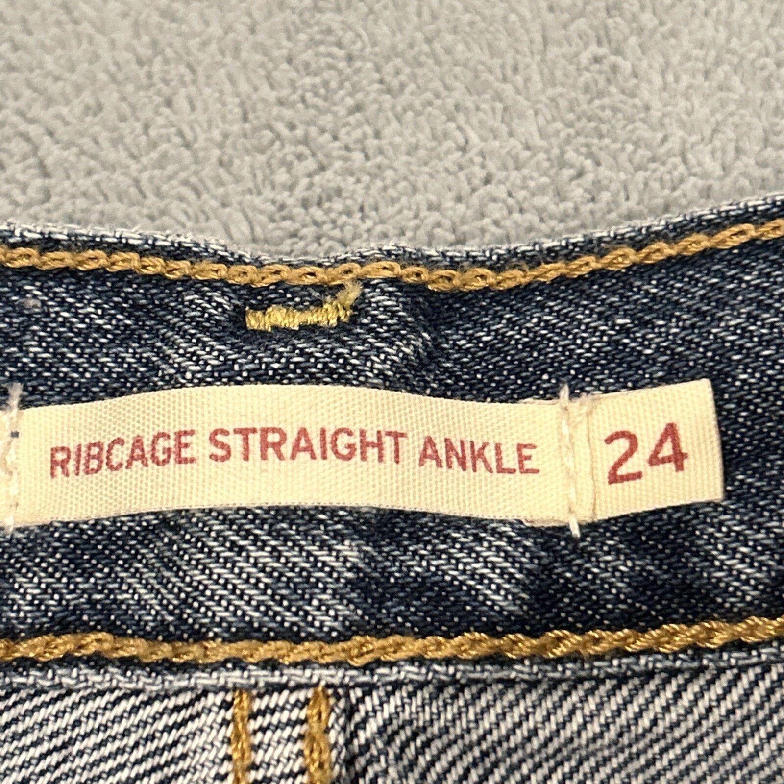 Levi's Levis Ribcage Loose Baggy Jeans Women 24x27 Relaxed Hamilton Size 24" / US 00 / IT 34 - 5 Thumbnail