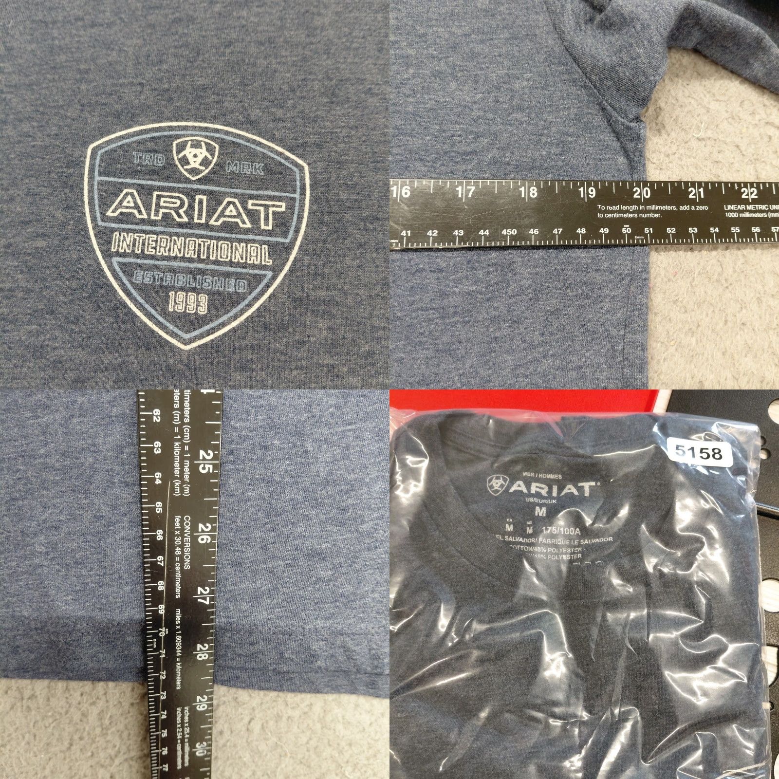 Ariat Ariat Shirt Mens Size Medium Heather Gray Crestline Long Sleeve Crewneck Cowboy Pro Series Rio Free! Size US M / EU 48-50 / 2 - 8 Thumbnail