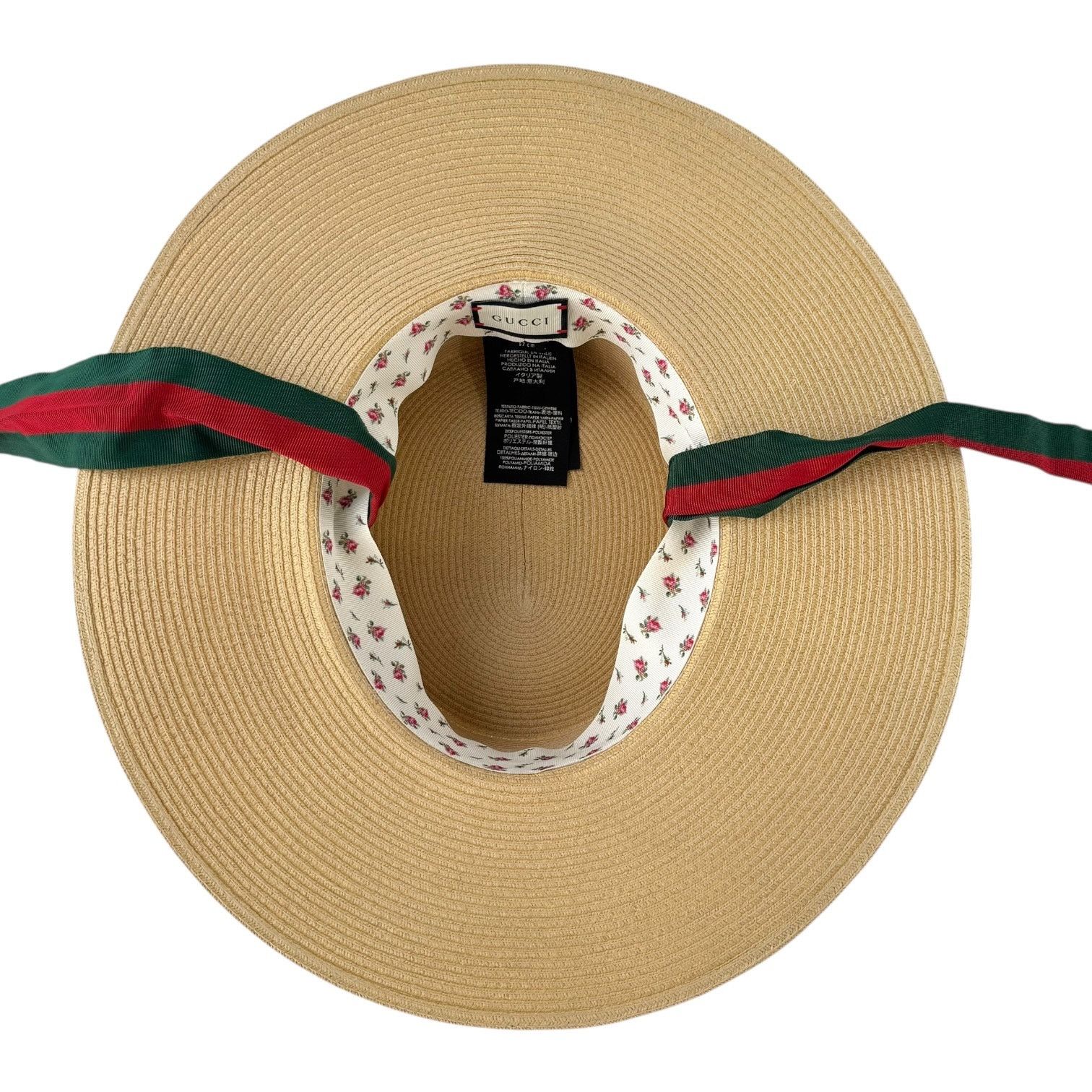 Gucci Gucci Sherry Line Straw Boater Hat Size ONE SIZE - 7 Thumbnail