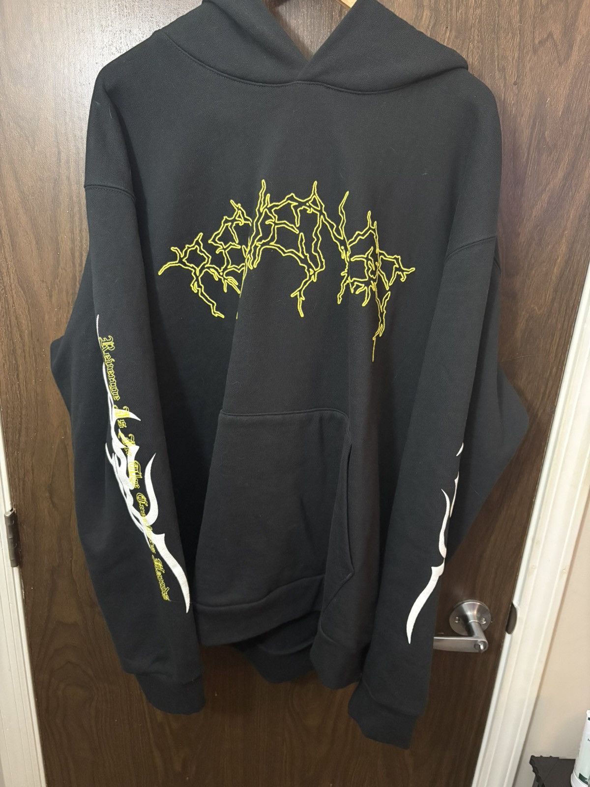 City Morgue × Revenge Revenge x City Morgue Yellow Lightning Cerberus Hoodie Size US XXL / EU 58 / 5 - 1 Thumbnail