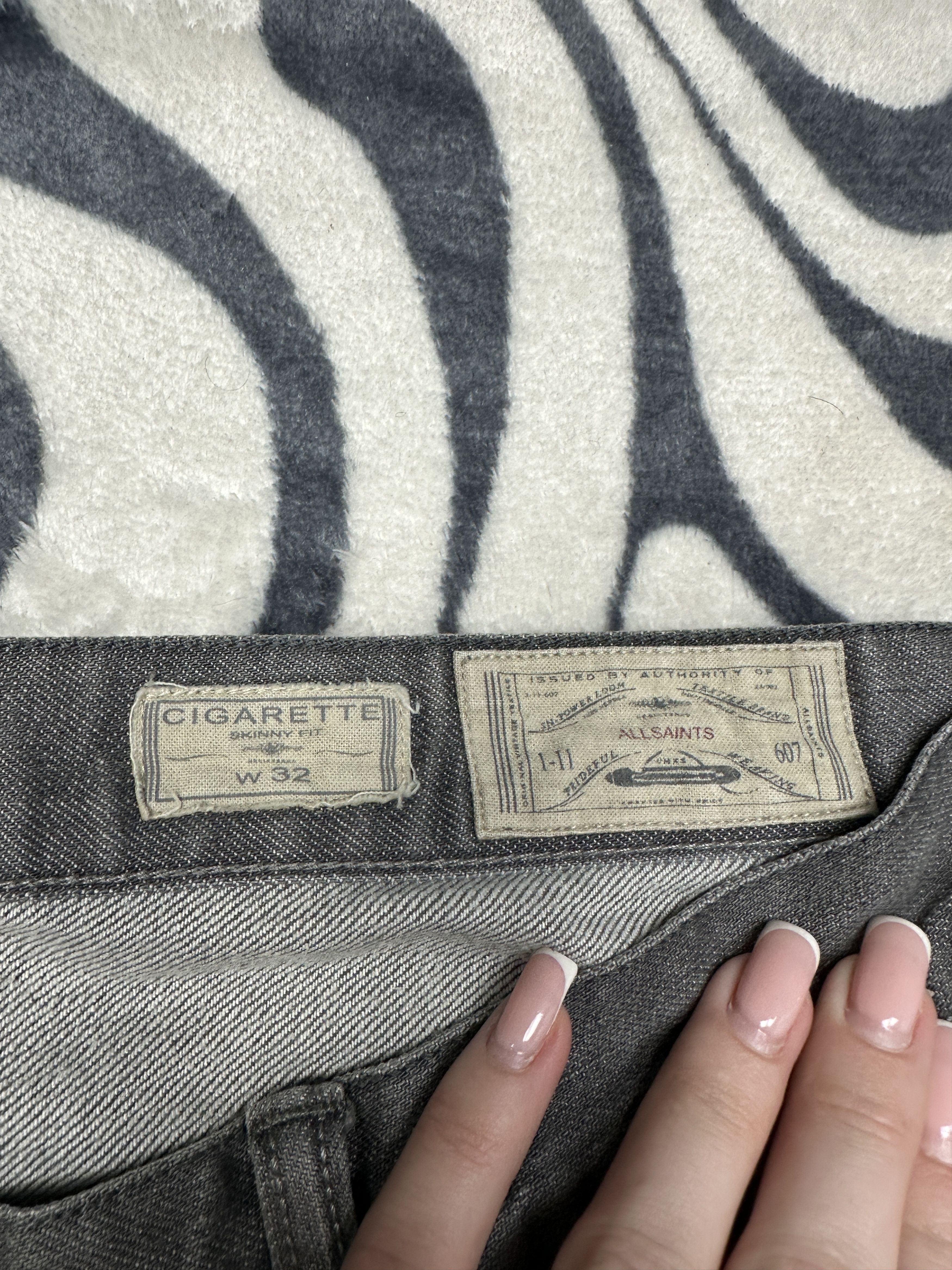 Allsaints Allsaints Setsu Cigarette Mens Denim Pants Jeans Y2K Size US 32 / EU 48 - 3 Thumbnail