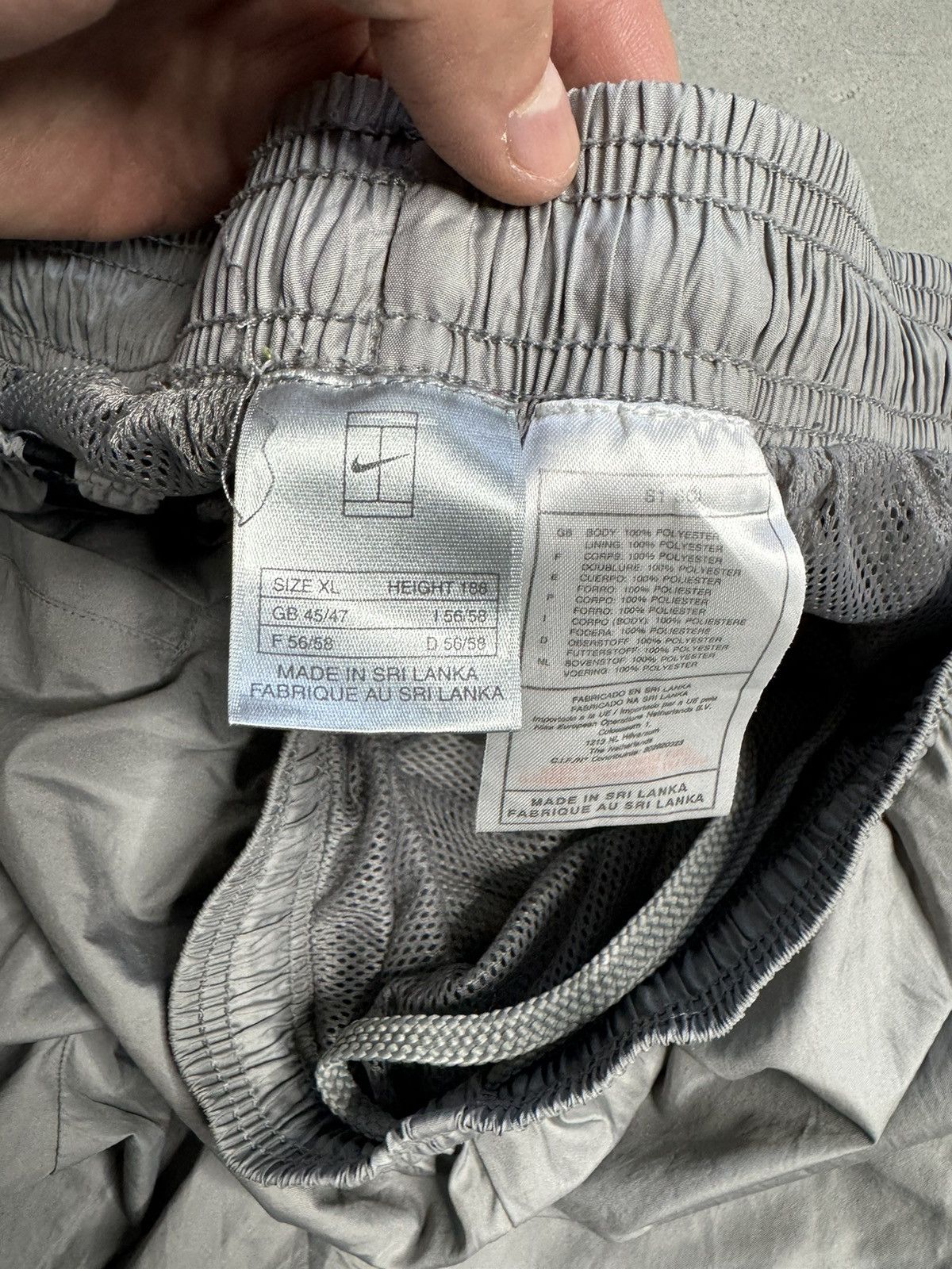 Nike × Vintage Vintage Y2K Nike Court Nylon Track Pants Size US 36 / EU 52 - 6 Thumbnail
