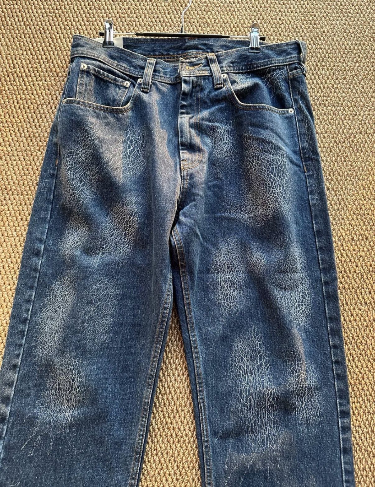 Namacheko Namacheko Cracked Denim Jeans K23 Size US 34 / EU 50 - 4 Thumbnail