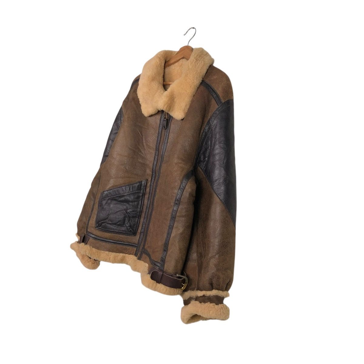 Aero Leathers 🔥TRUE VINTAGE 70’s GOLDEN BEAR SHEARLING FLIGHT JACKET B3 Size US M / EU 48-50 / 2 - 4 Thumbnail