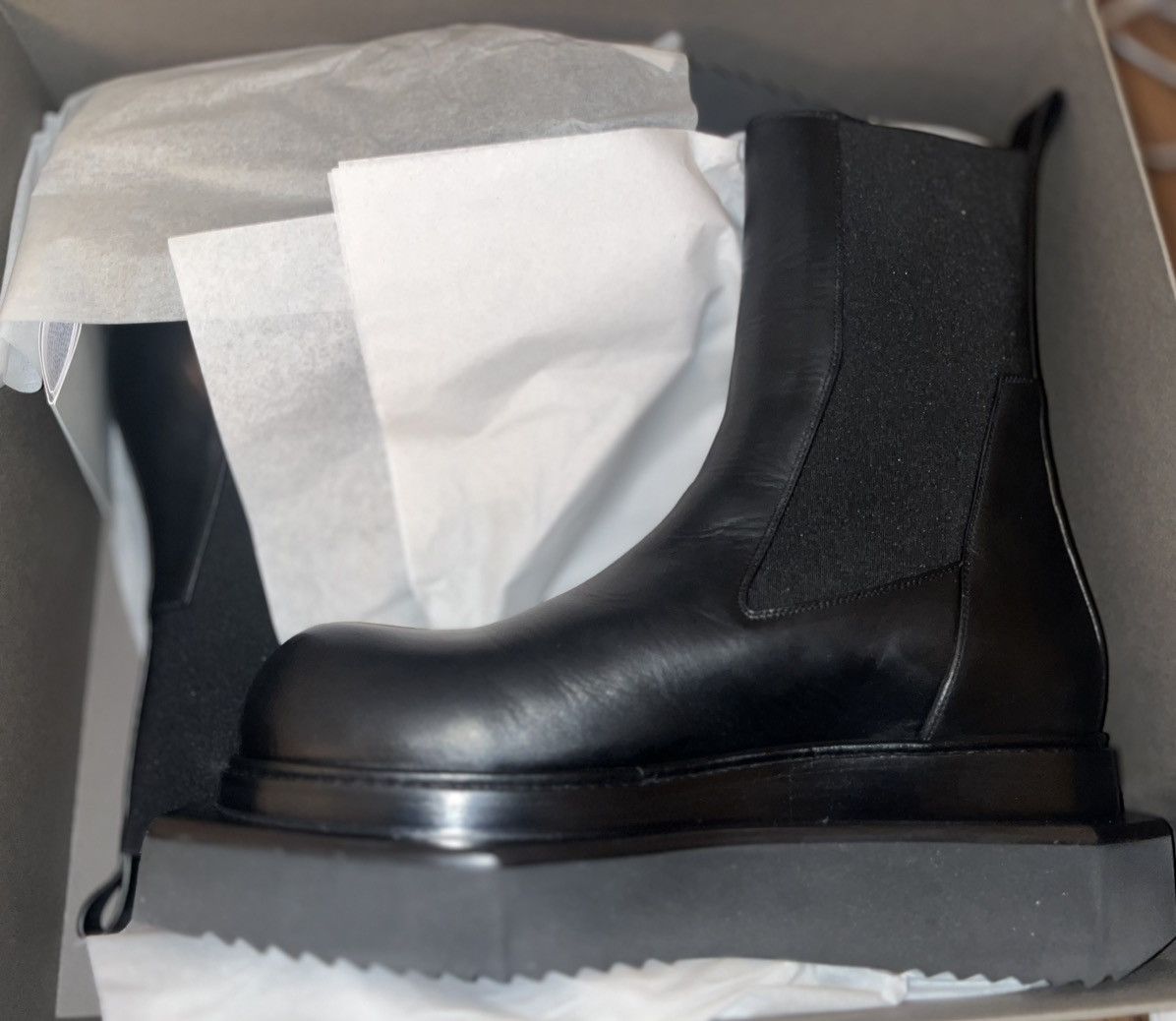 Rick Owens Black Beatle Turbo Cyclops Boots | Grailed 
