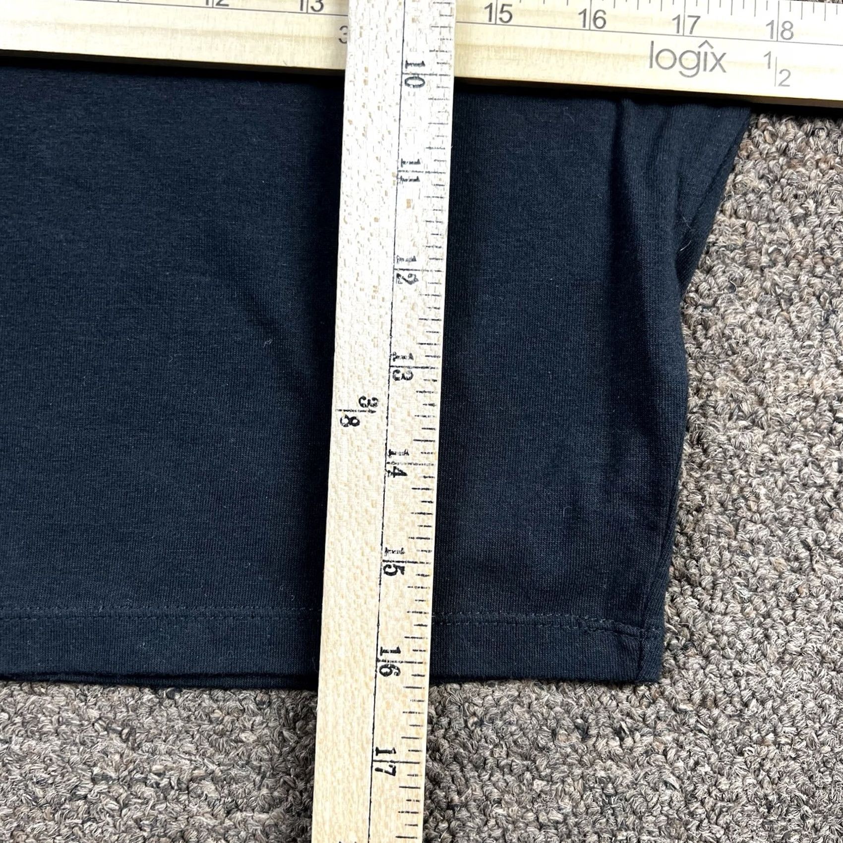 Vintage Wild Fable Crop Top T-Shirt Black Womens Large V-Neck Stretch Fit Casual Modern Short Sleeve Top Size L / US 10 / IT 46 - 7 Thumbnail
