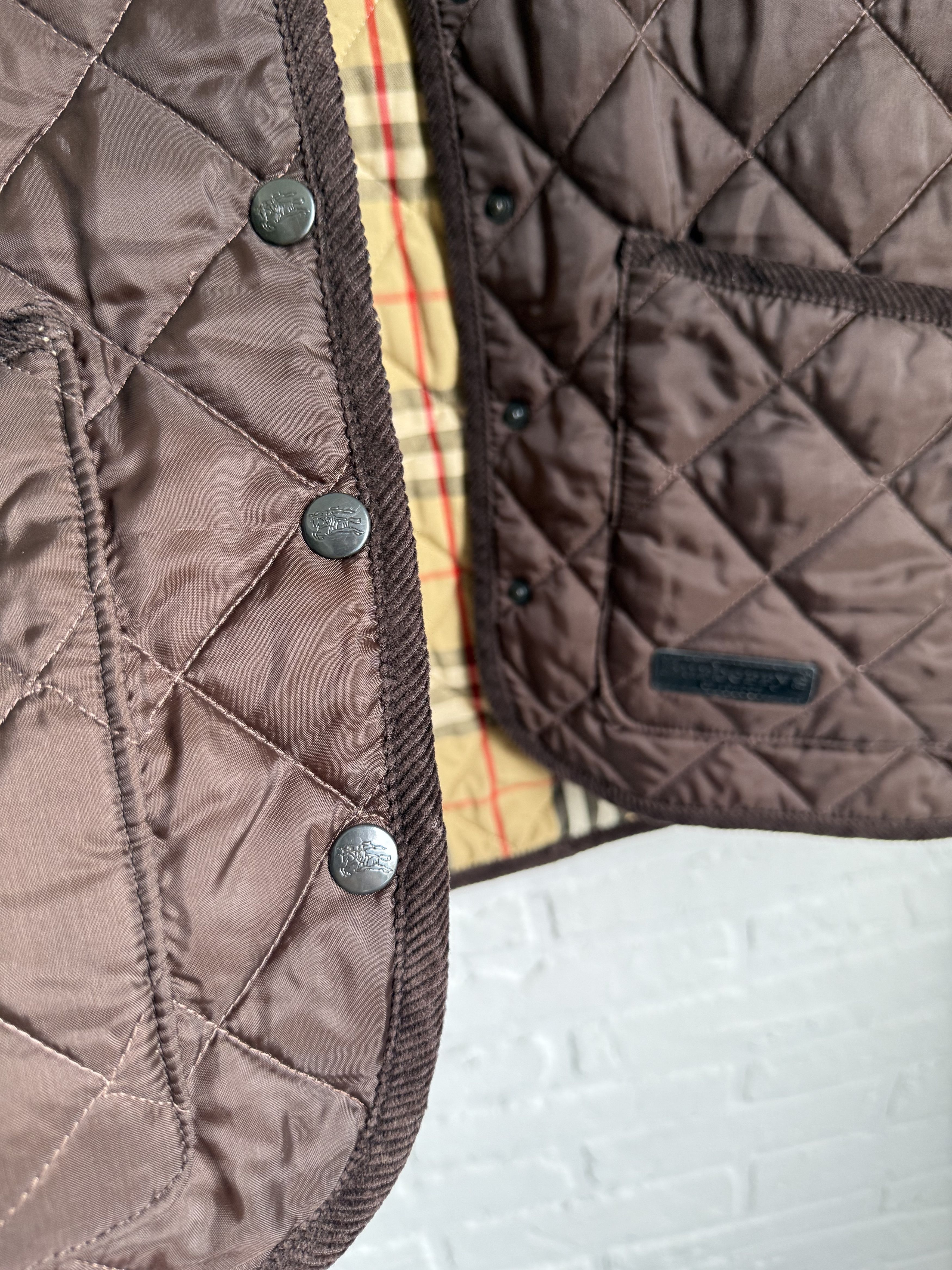 Burberry Vintage 90s Burberrys quilted liner vest nova check lining Size US XL / EU 56 / 4 - 5 Thumbnail