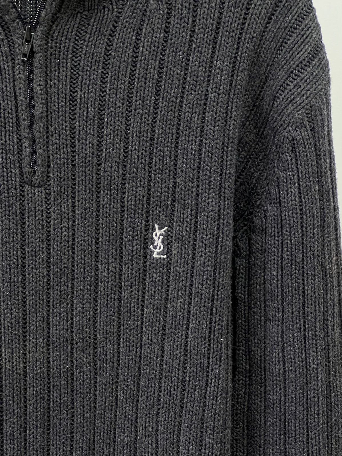 Yves Saint Laurent YSL Sweater Knit 1/4 Zip Size US L / EU 52-54 / 3 - 4 Thumbnail