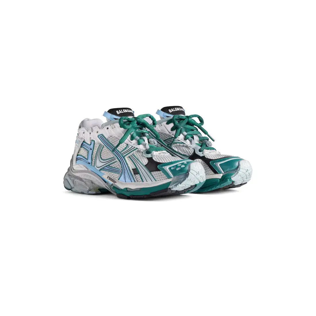 Balenciaga o1w1db10625 Runner Sneakers in Multicolor Size US 7 / EU 40 - 2 Thumbnail