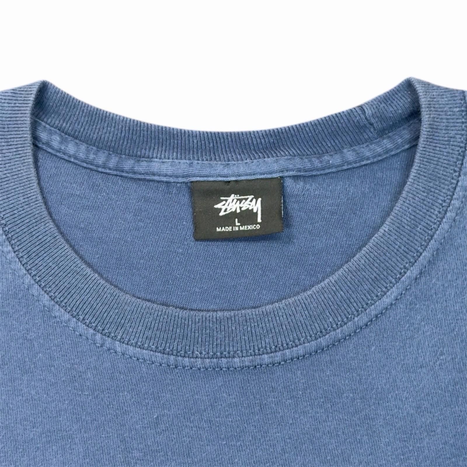 Stussy Stüssy Falls Tee Navy Blue T-Shirt Waterfall 23.5” x 27” Lg Size US L / EU 52-54 / 3 - 3 Thumbnail