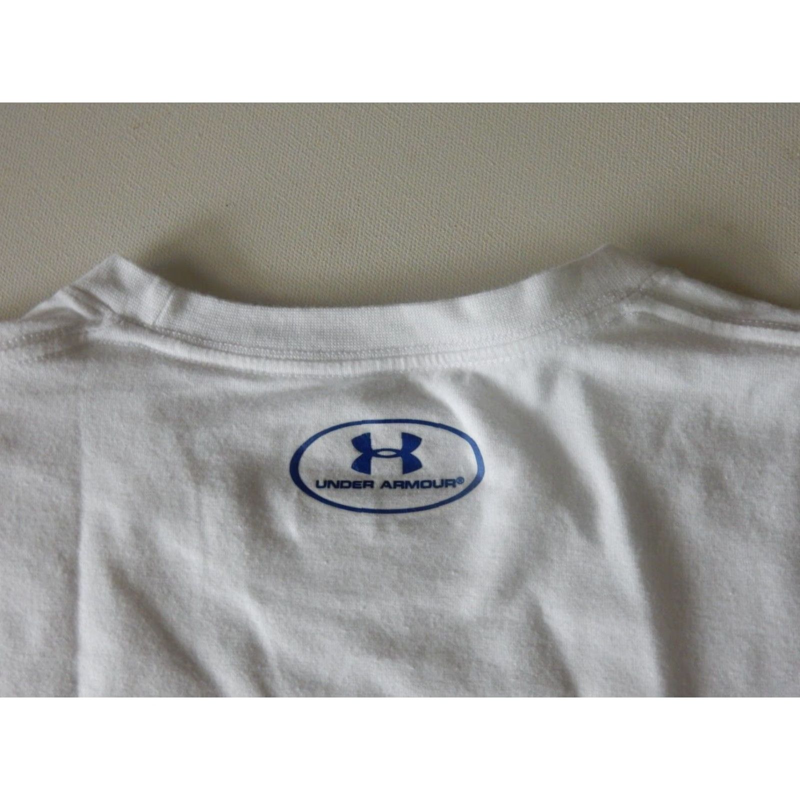 Under Armour VINTAGE Under Armour T-Shirt Men Small Short Sleeve Cotton Blend White 2010s Size US S / EU 44-46 / 1 - 2 Thumbnail