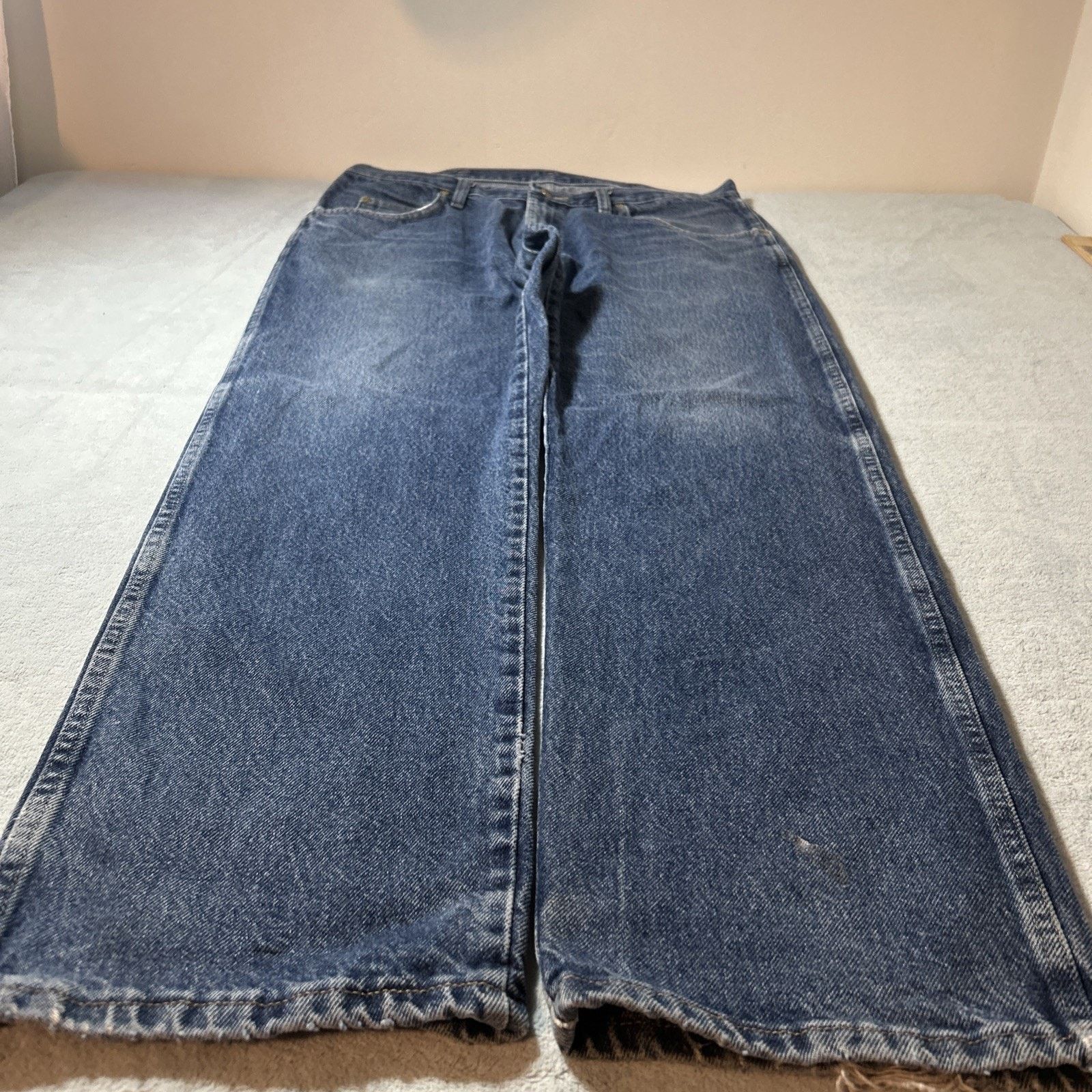 Wrangler Wrangler Loose Baggy Jeans Mens 36x32 Relaxed Wide Straight Size 34" / US 12 / IT 48 - 9 Thumbnail