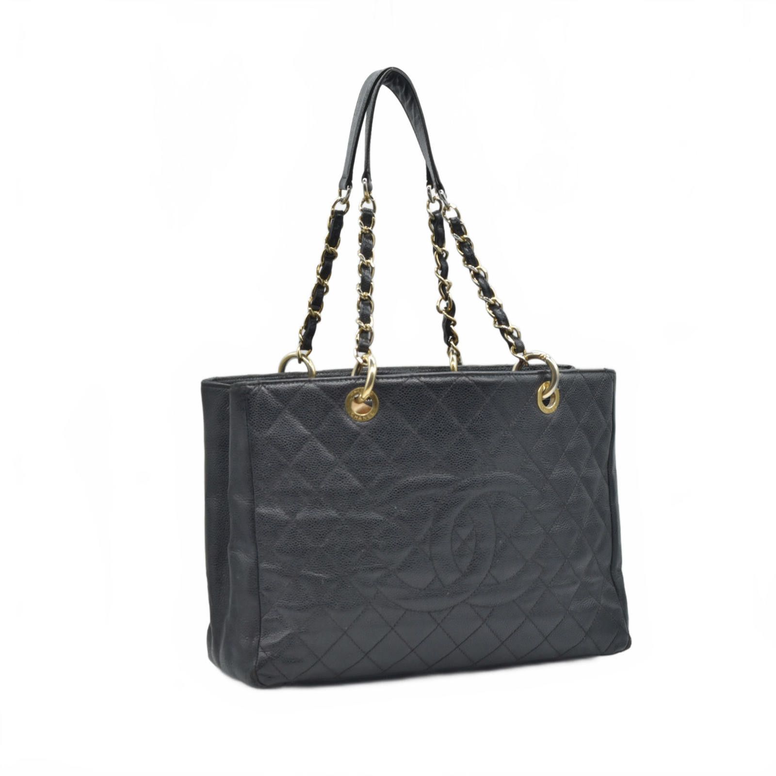 Chanel Chanel Grand Shopping Tote (GST) Black Caviar 2010 Size ONE SIZE - 7 Thumbnail