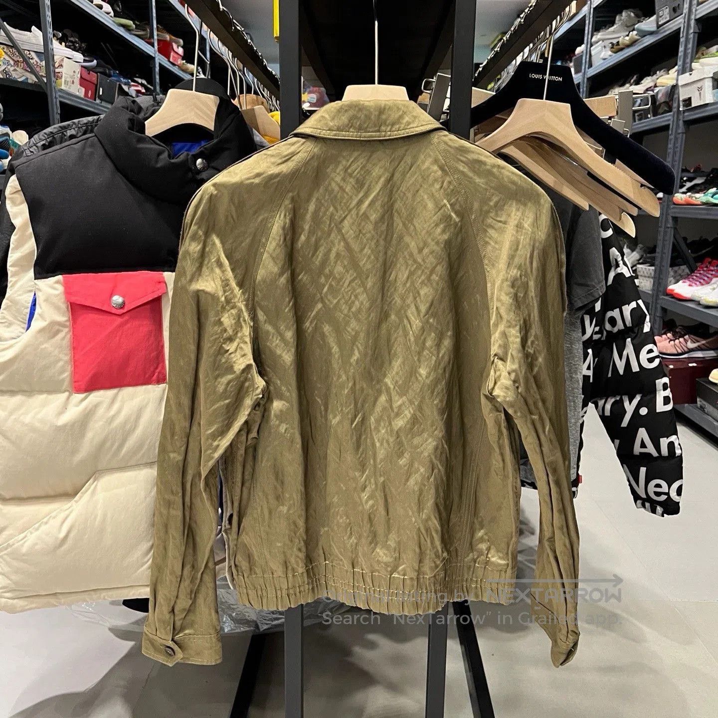 Yves Saint Laurent YSL Saint Laurent Gold Washed Metallic Jacket. Size US M / EU 48-50 / 2 - 2 Thumbnail