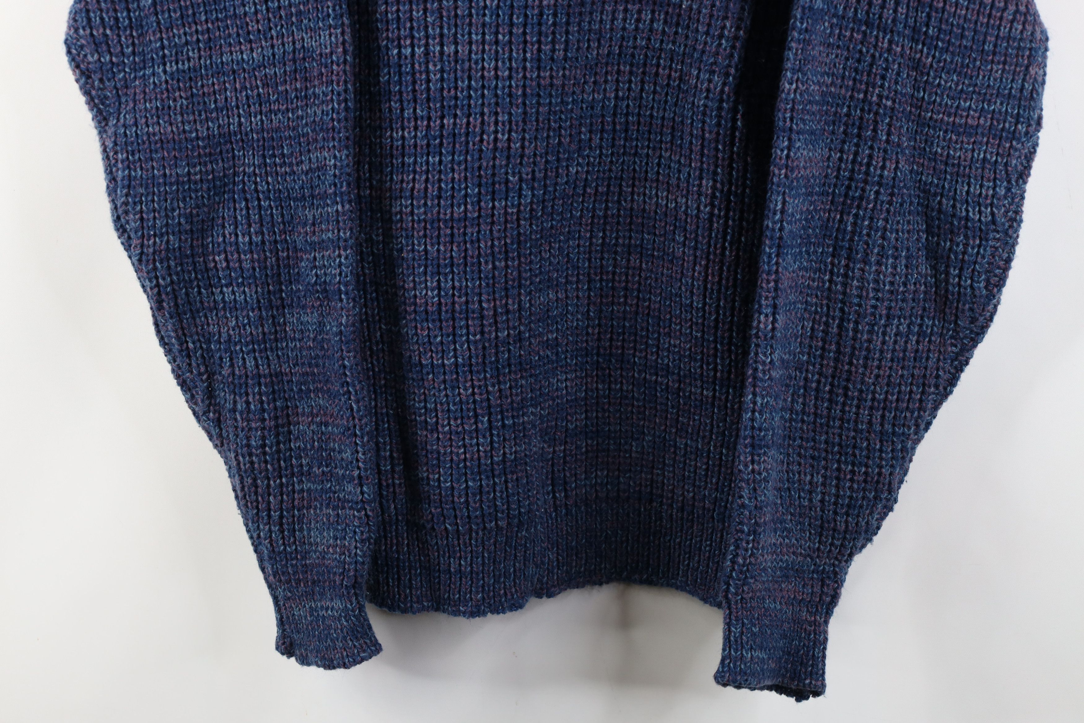 Vintage Vintage 90s Streetwear Chunky Ribbed Knit Crewneck Sweater Size US L / EU 52-54 / 3 - 3 Thumbnail