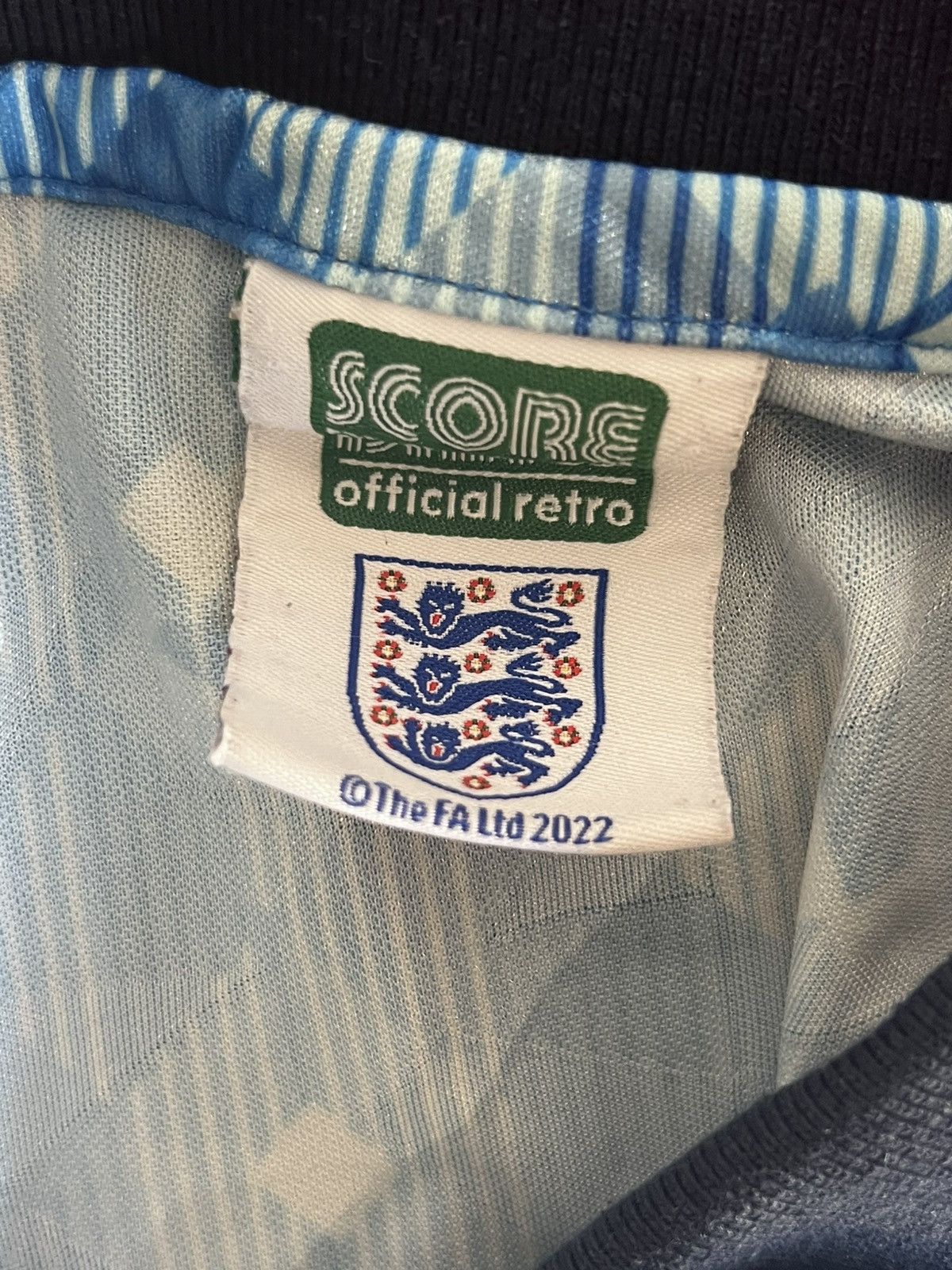 Sports Specialties Score Draw 1990 Retro England Team Third Soccer Jersey M Size US M / EU 48-50 / 2 - 3 Thumbnail