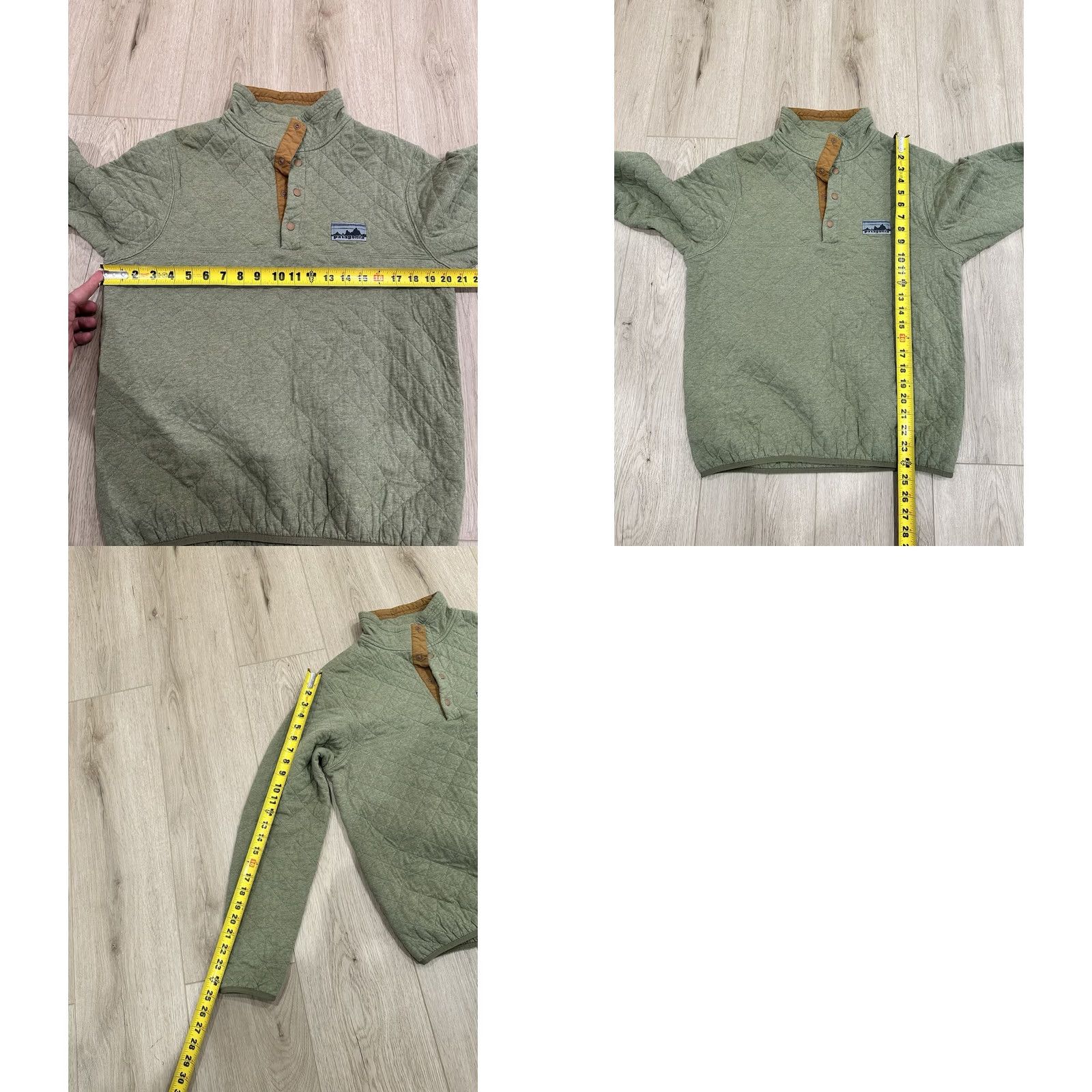 Patagonia Patagonia Sweater Pullover Mens Small Green Knit Mock Neck Quilted Logo Retro Diamond Quilt Jacket Jacket? Size US S / EU 44-46 / 1 - 9 Thumbnail