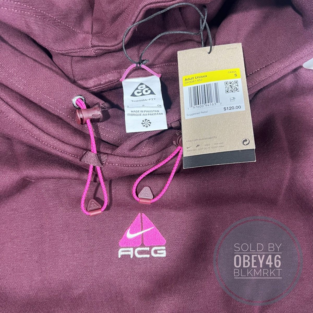Nike ACG Nike ACG Therma-FIT Fleece Sweater Hoodie Size US S / EU 44-46 / 1 - 2 Thumbnail