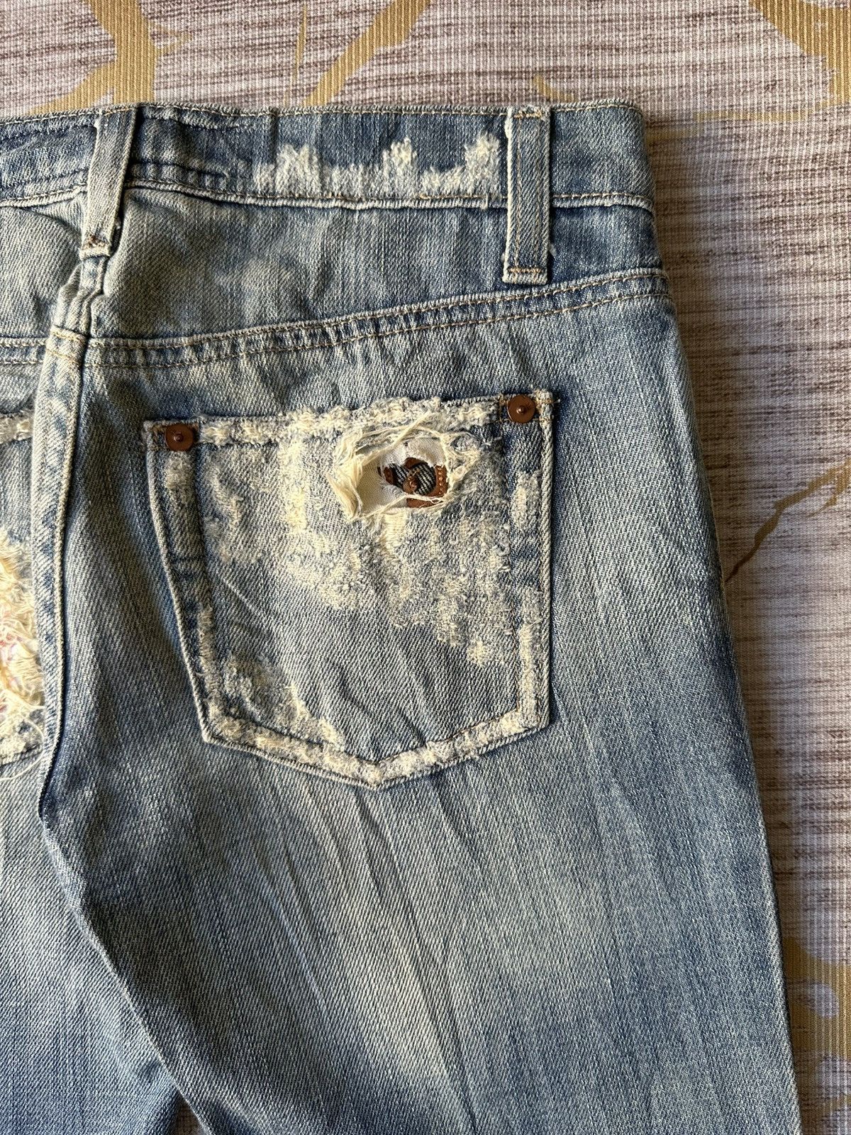Joe's FLARE Joe’s Distressed Faded Blue Boot Jeans Size 28" / US 6 / IT 42 - 20 Thumbnail