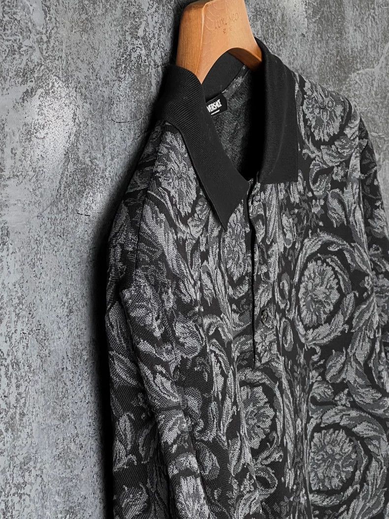 Versace Versace Patterned cotton short-sleeved polo shirt Size US M / EU 48-50 / 2 - 5 Thumbnail