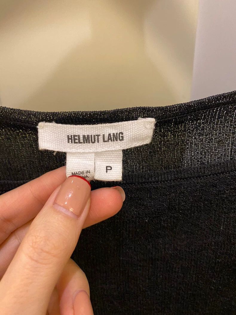 Helmut Lang HELMUT LANG sizeP Black knit top Size S / US 4 / IT 40 - 2 Thumbnail