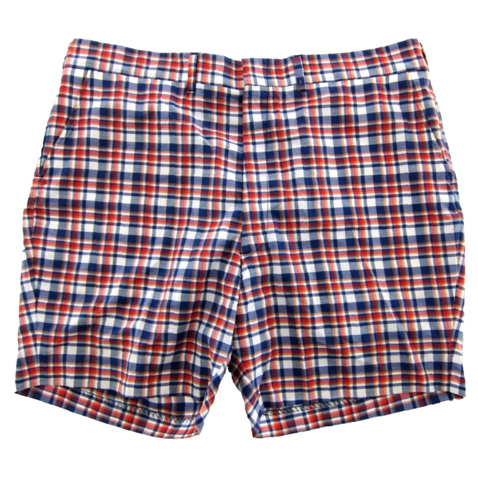 Vintage VINTAGE Harris Casuals Blue Plaid Red White American Golf Chino Shorts Men XL Size Size US 36 / EU 52 - 2 Thumbnail