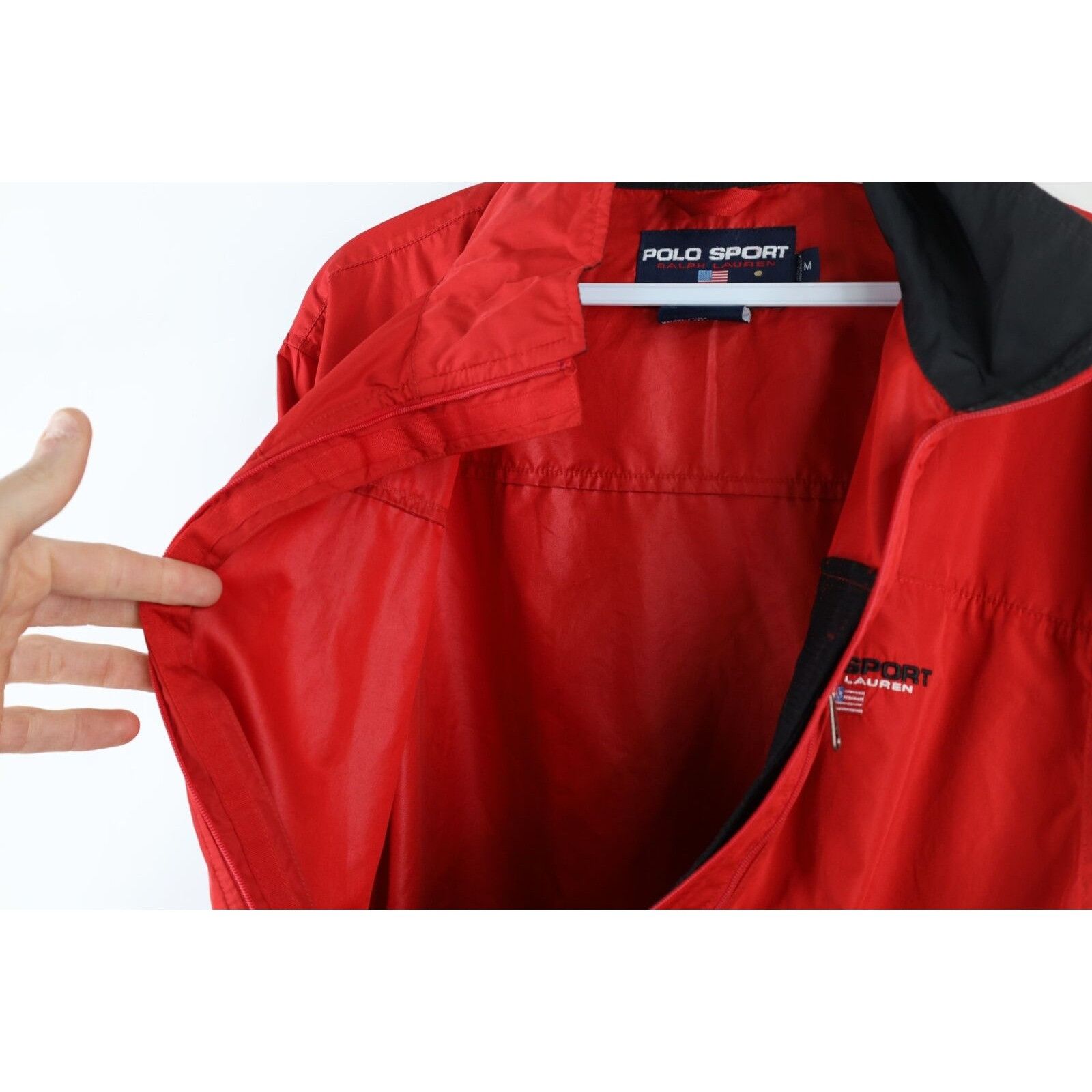 Ralph Lauren × Vintage Vintage 90s Polo Sport Ralph Lauren Windbreaker Size US M / EU 48-50 / 2 - 14 Thumbnail