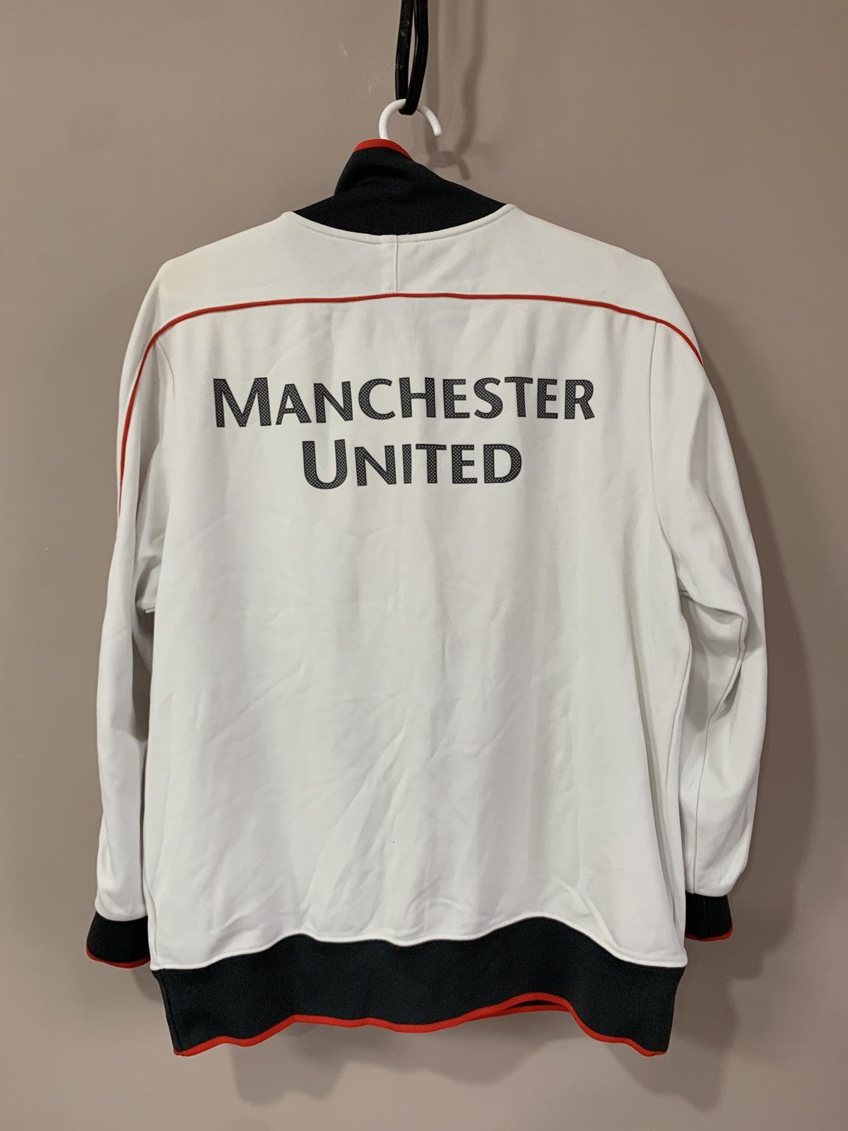 Vintage Manchester United Zip Football Jacket Nike Soccer Retro Sz M Size US M / EU 48-50 / 2 - 2 Thumbnail