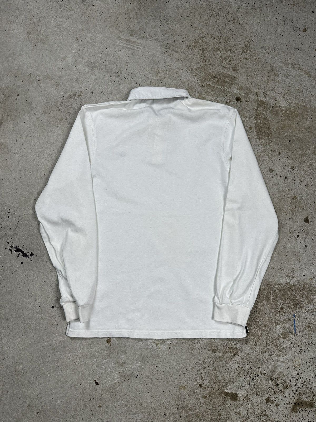 Nike Vintage Y2K Nike Polo Rugby Long Sleeve Tee White Swoosh Size US M / EU 48-50 / 2 - 2 Thumbnail