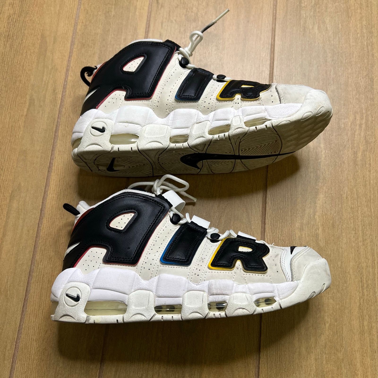 Nike Nike Air More Uptempo 96 White Black Multi Men’s Size 9.5 Size US 9.5 / EU 42-43 - 8 Thumbnail