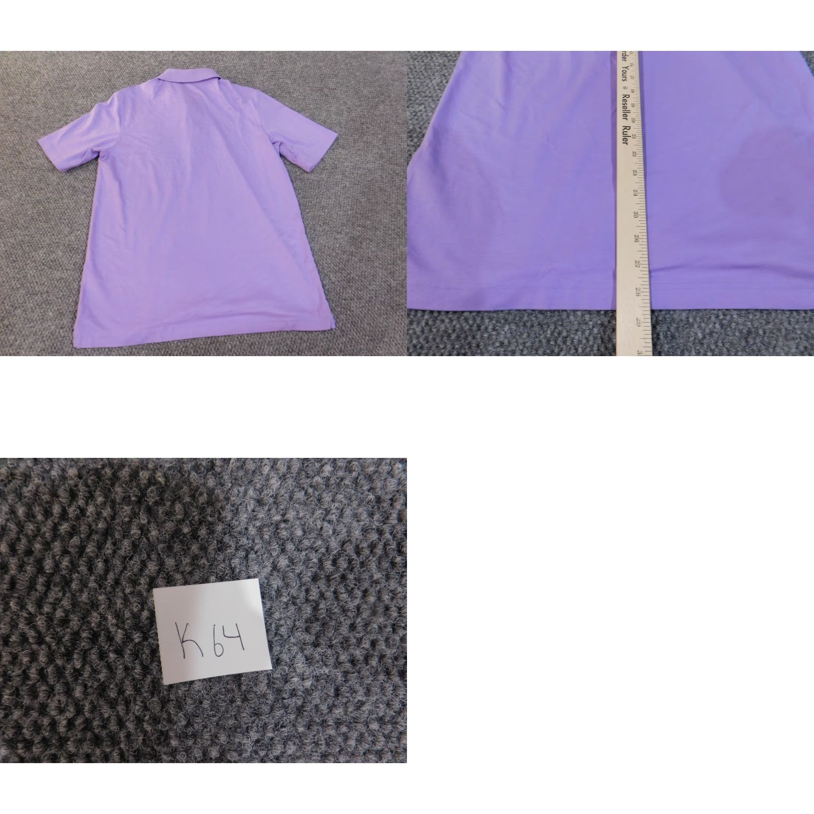 Vintage Bobby Jones Polo Shirt Mens Medium Purple Solid Knit Cotton Polyester Short Sleeve Collared Button Pockets Sports Golf Casual Size US M / EU 48-50 / 2 - 9 Thumbnail