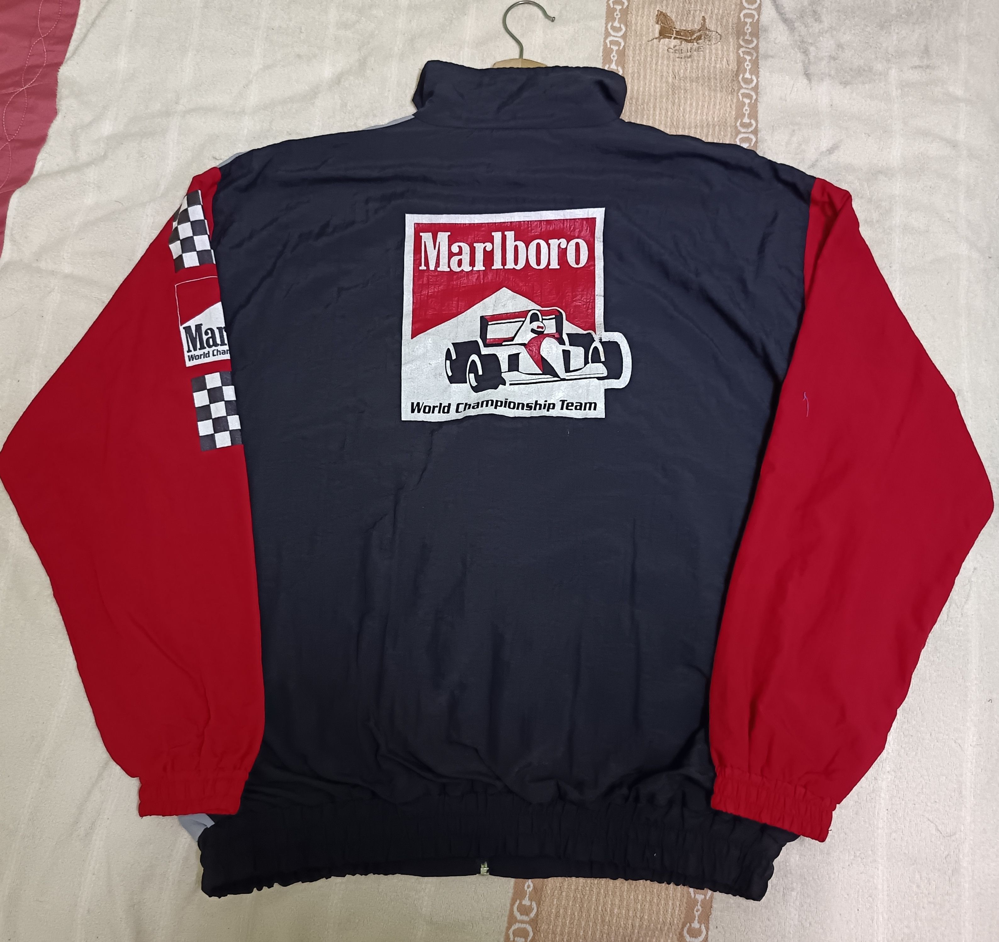 Marlboro Vintage Marlboro World Champion Team F1 Bomber Jacket Size US L / EU 52-54 / 3 - 9 Thumbnail