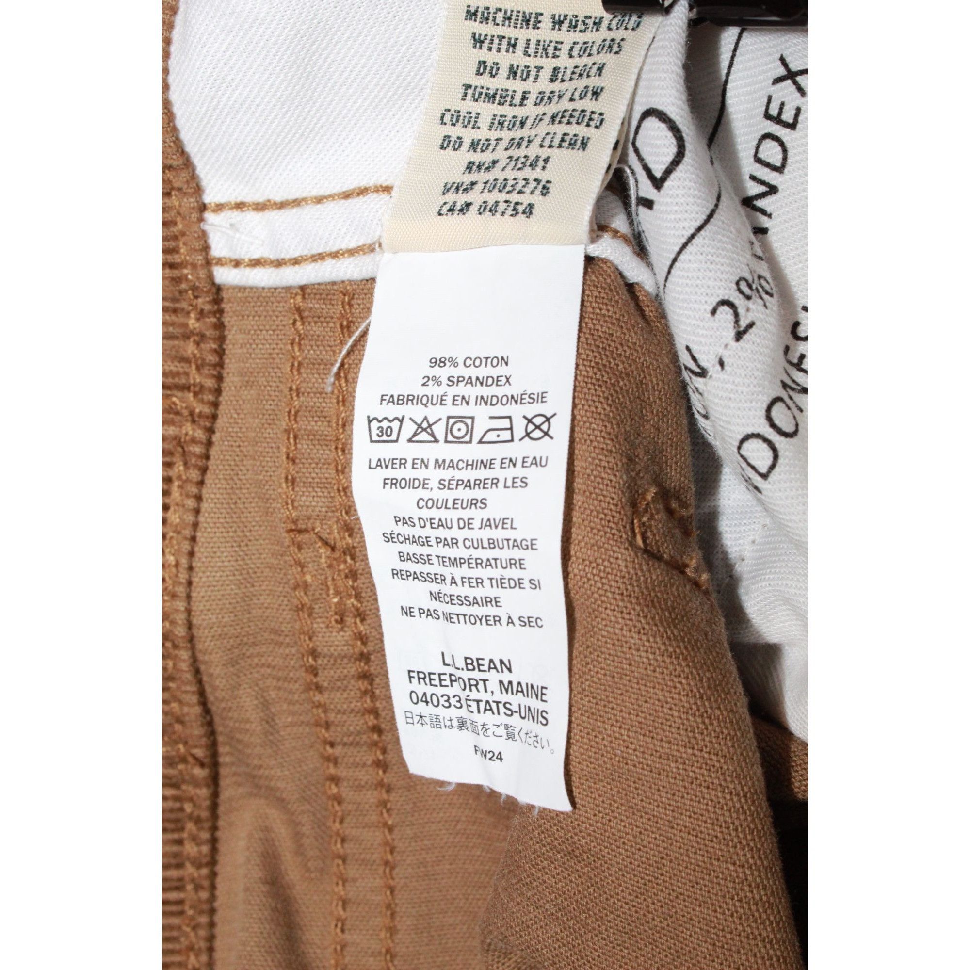 L.L. Bean LL Bean BeanFlex Corduroy Pants Five Pocket Straight Leg Size US 31 - 10 Thumbnail