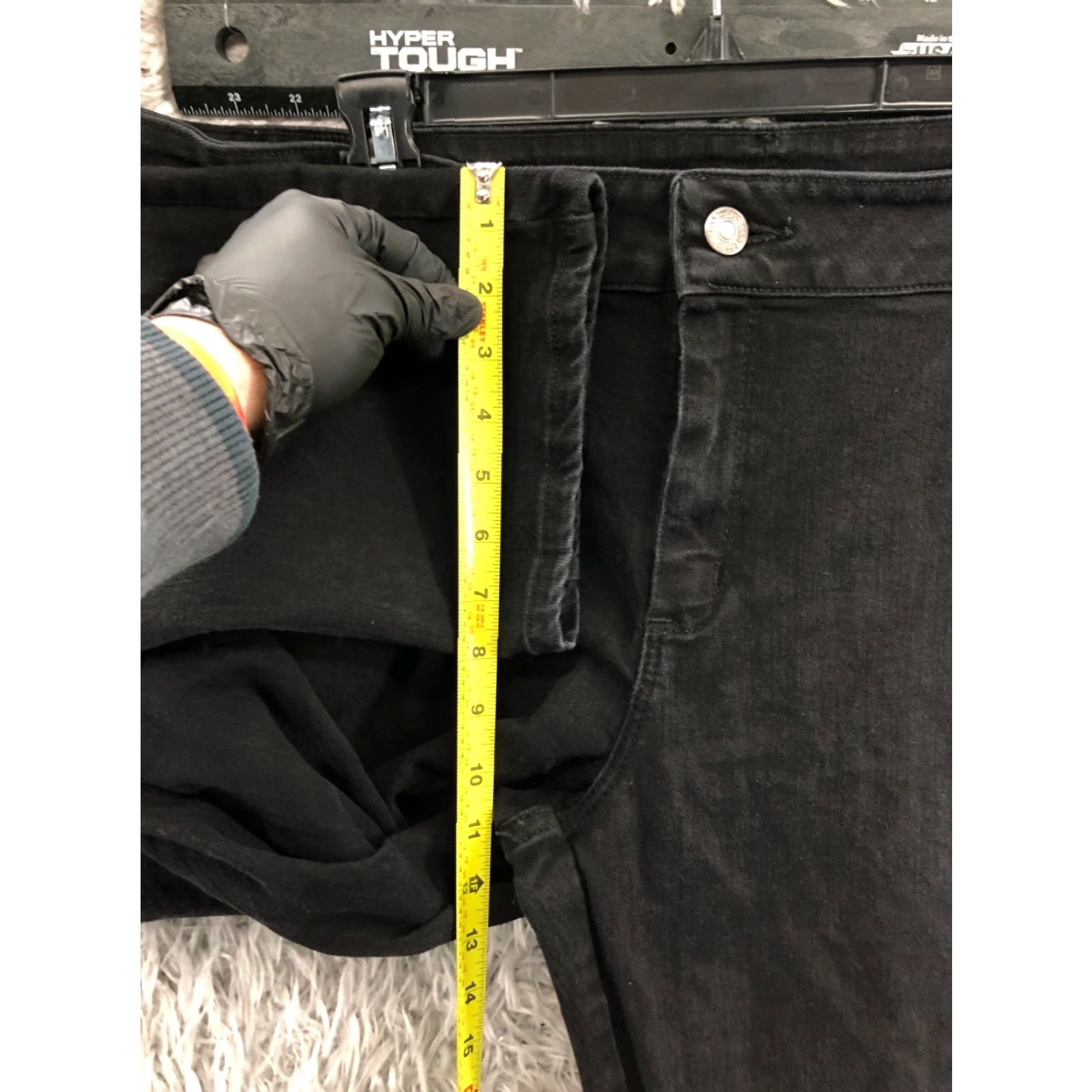 Lee Lee Jeans Plus Size 18W Womens Relaxed Straight Dark Wash Black Size 40" / US 18 - 4 Thumbnail