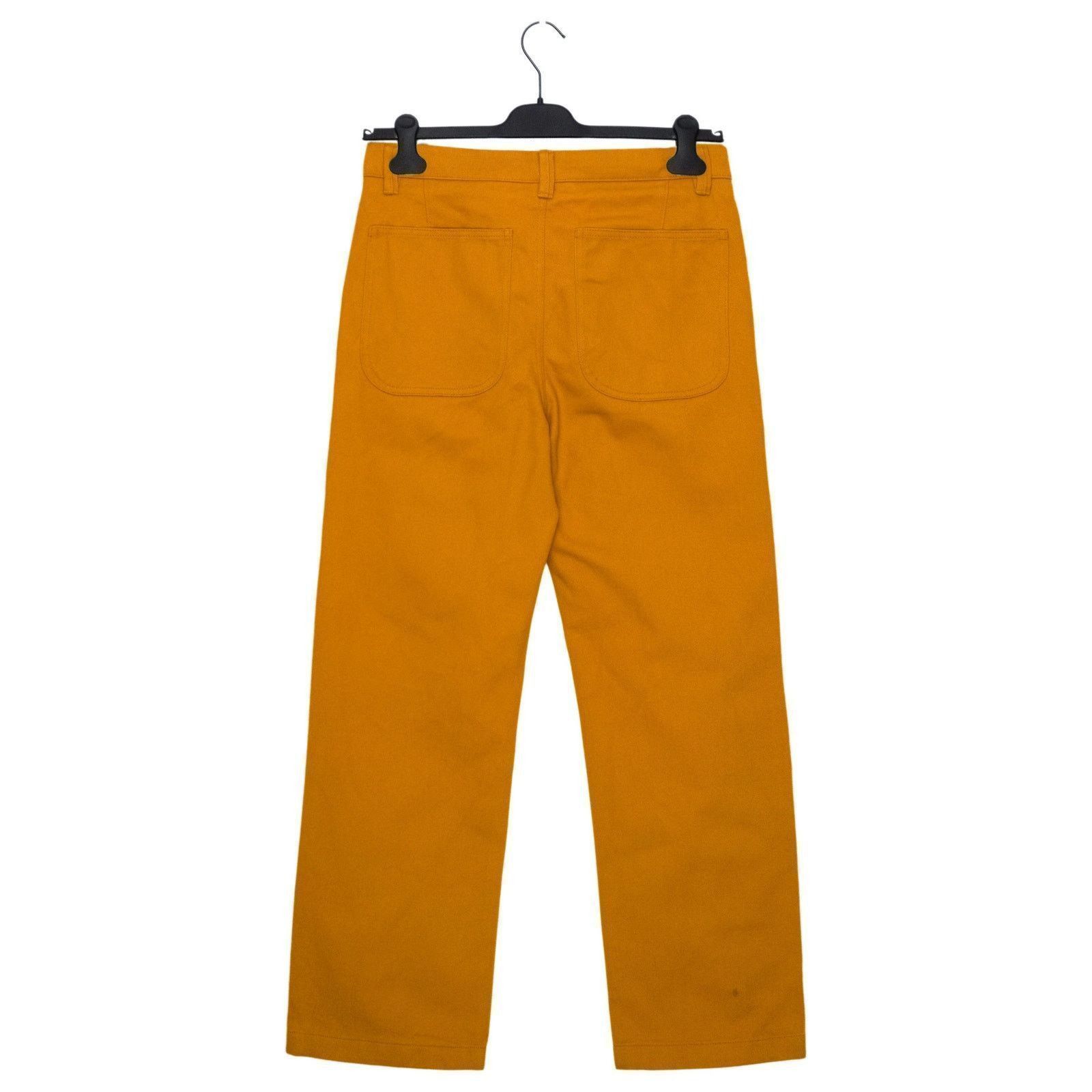 Acne Studios Acne Studios Mustard Brown Pocket Work Twill Trouser Pants Size US 30 / EU 46 - 3 Thumbnail