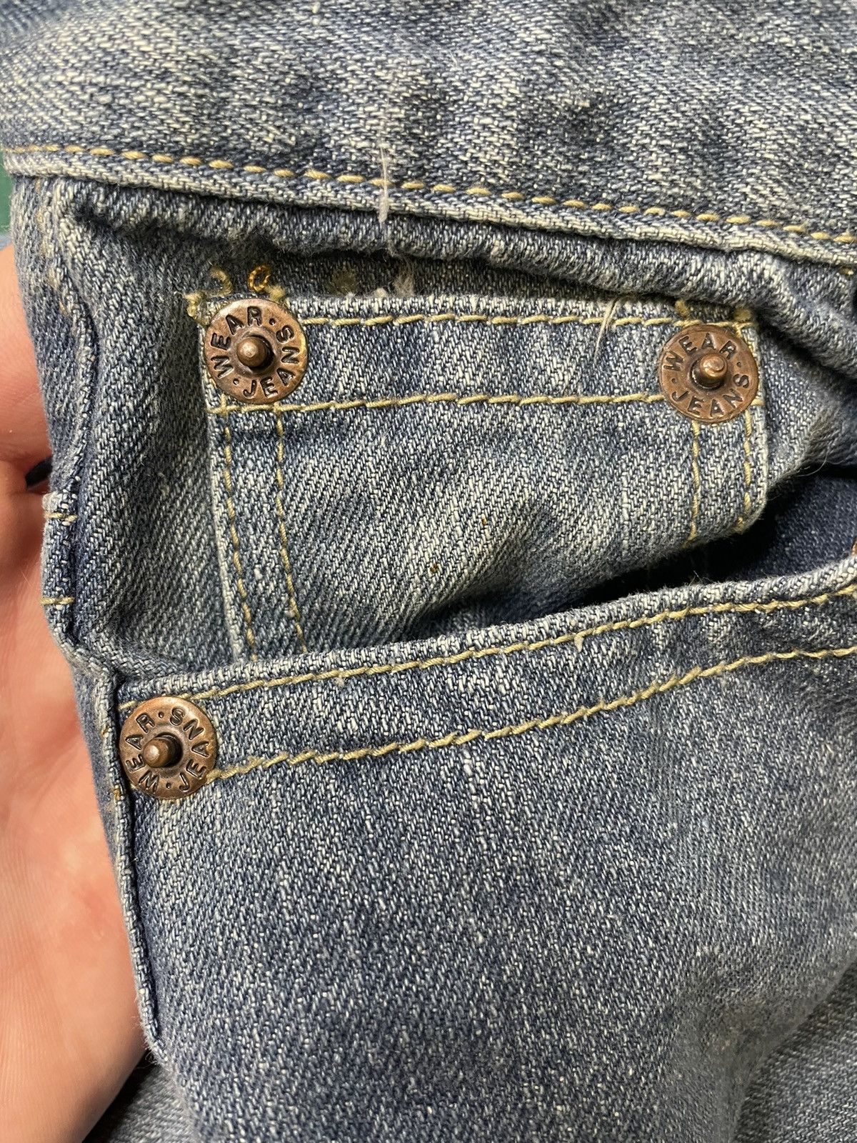 Levi's Evisu Japan Lot 2501 Jeans — Handcrafted Osaka Denim (31) Size US 31 - 4 Thumbnail