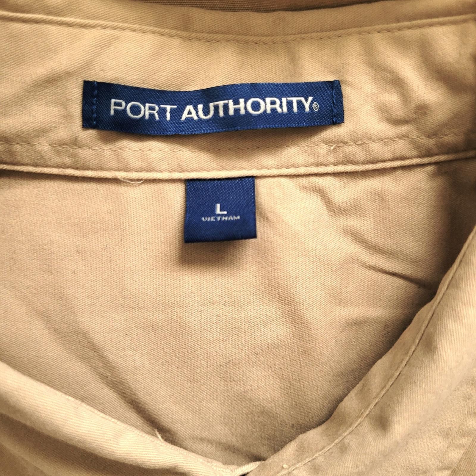 Port Authority Port Authority Men’s Large Button Shirt Beige Long Sleeve Size US L / EU 52-54 / 3 - 3 Thumbnail