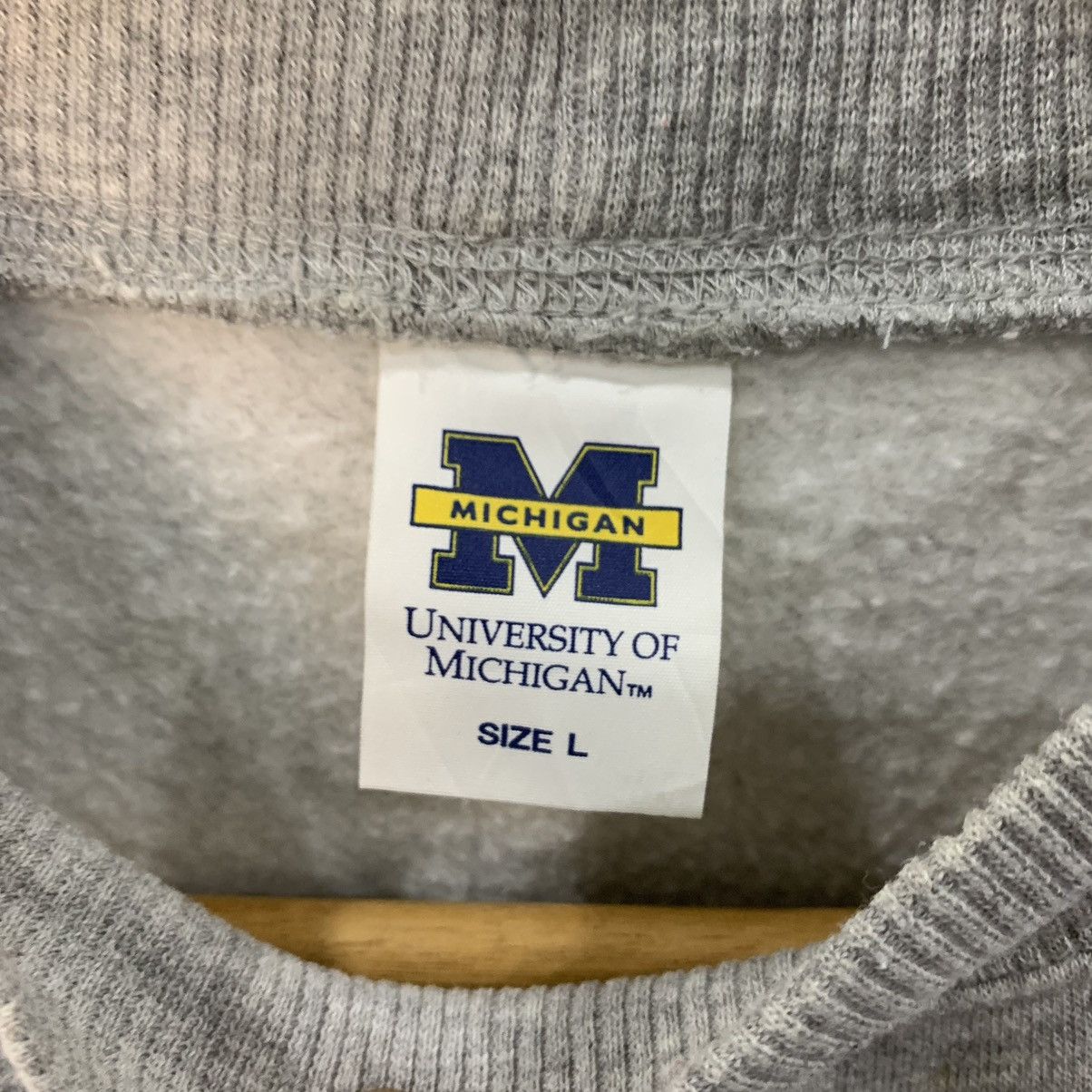 Vintage Rare Vintage University Of Michigan Crop Top Sweatshirt Size L / US 10 / IT 46 - 3 Thumbnail