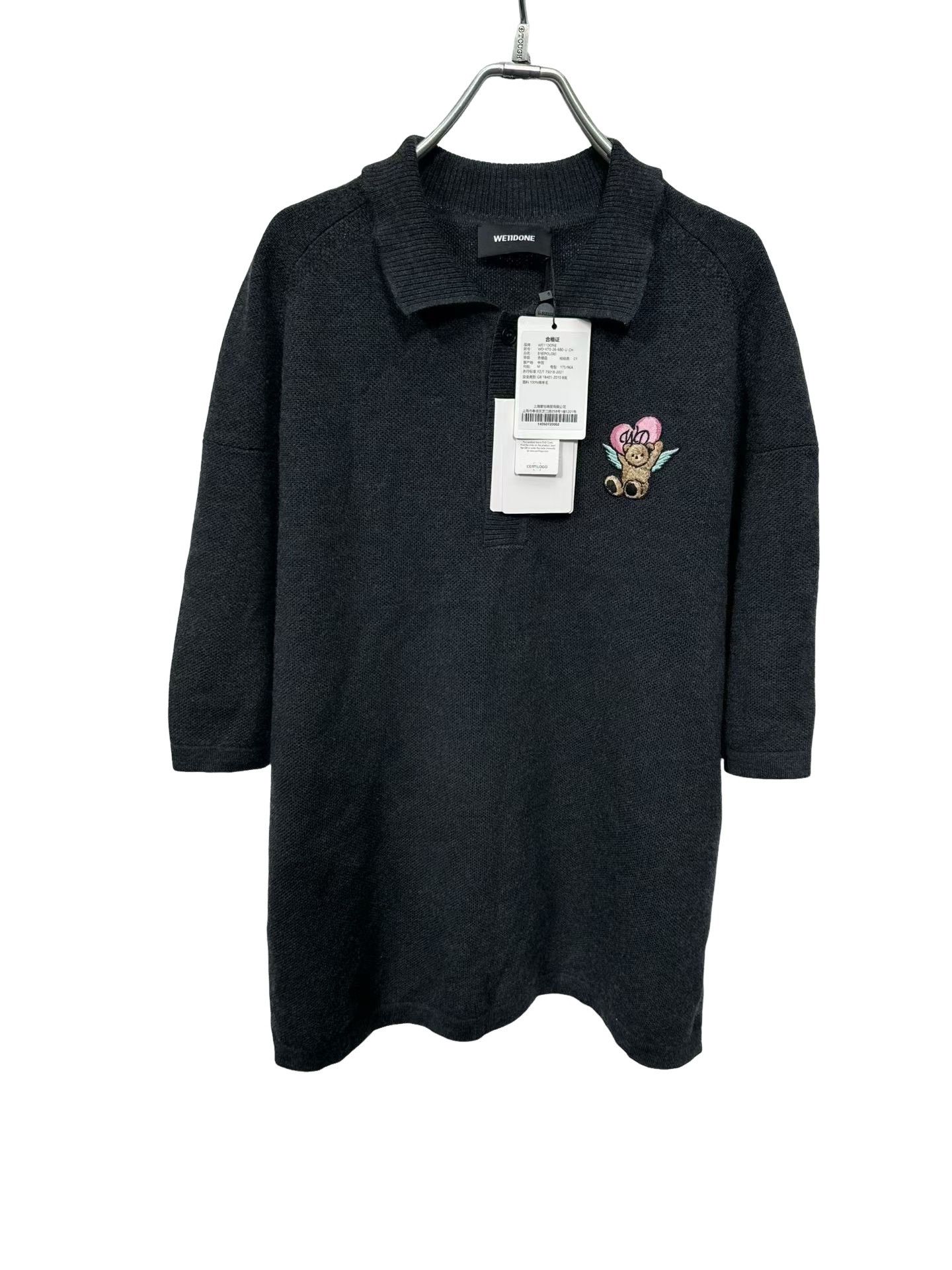 WE11DONE WE11DONE Angel Teddy Bear Wool Polo Size M Size US M / EU 48-50 / 2 - 1 Thumbnail
