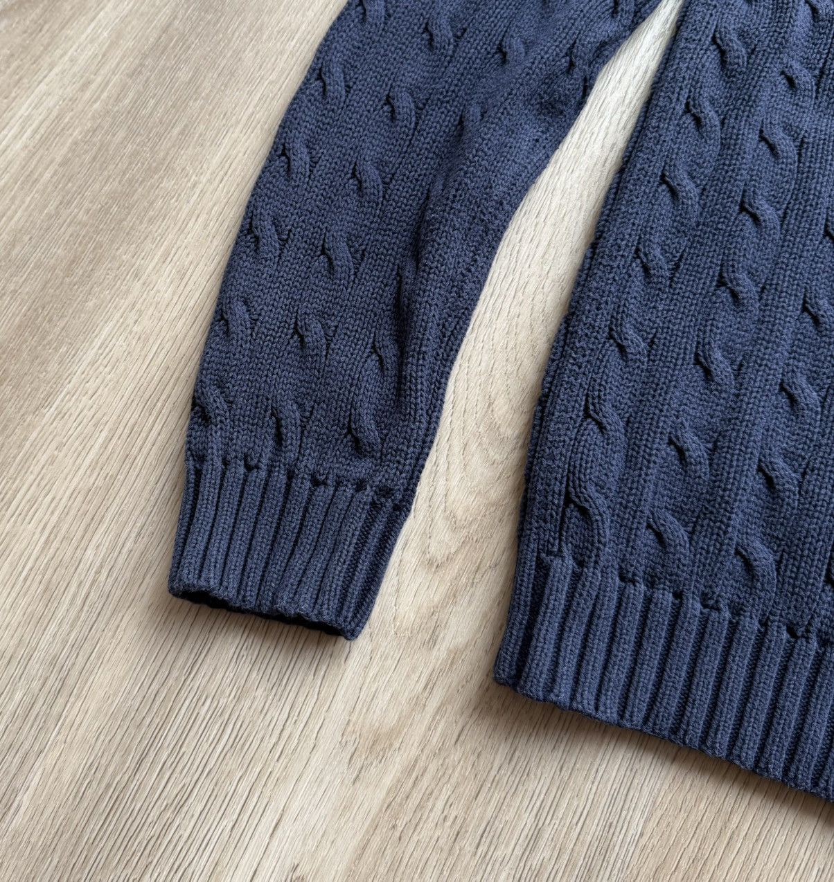 Ralph Lauren Vintage Polo Ralph Lauren Knit Cable Cotton Sweater Size L / US 10 / IT 46 - 2 Thumbnail