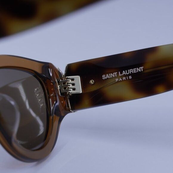 Saint Laurent Paris Saint Laurent SL M94/F 008 Sunglasses Brown/Havana Frame Size ONE SIZE - 8 Thumbnail