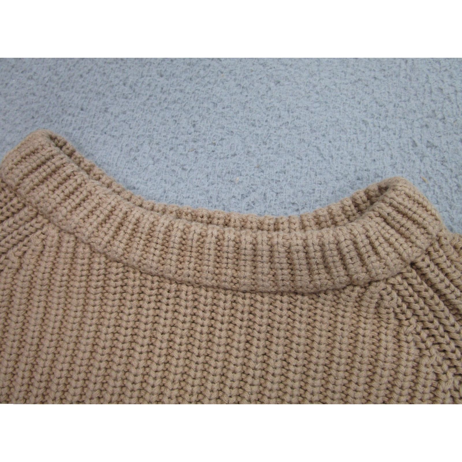 Quince Quince Sweater Womens XS Beige Organic Cotton fisherman Knit Pullover Crewneck Size XS / US 0-2 / IT 36-38 - 7 Thumbnail