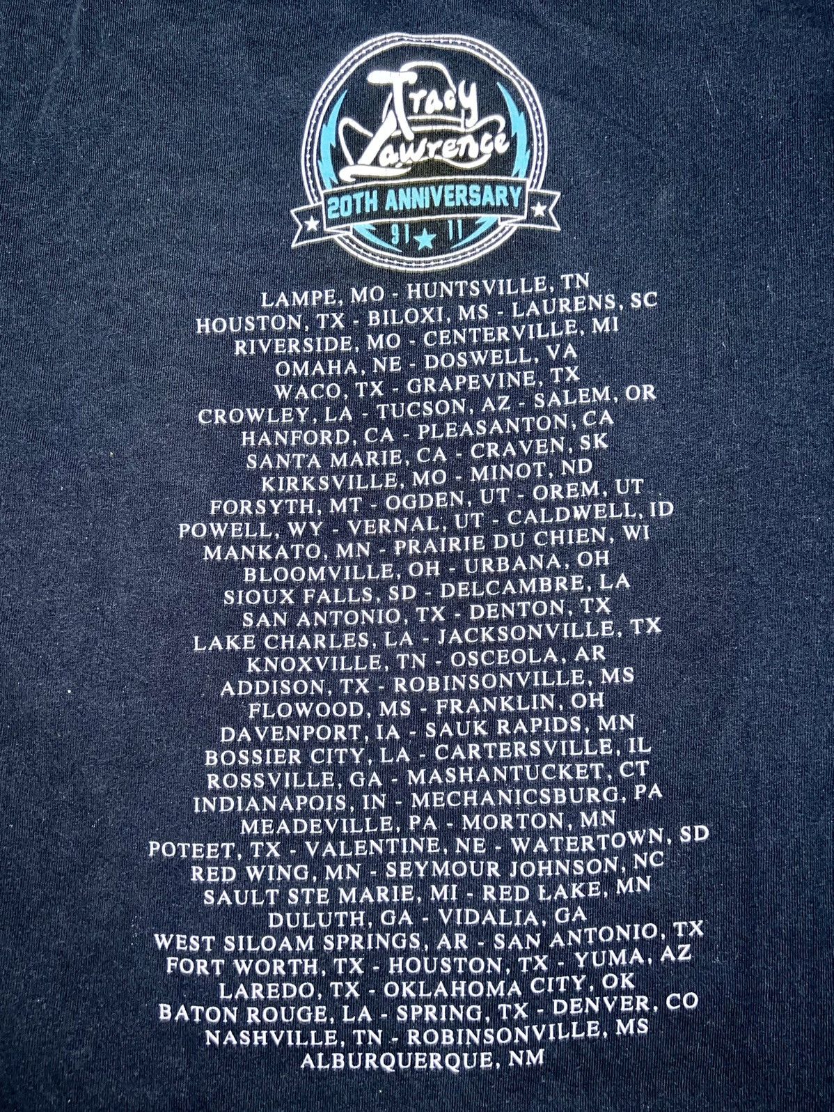 Vintage Tracy Lawrence 20th anniversary tour large Size US L / EU 52-54 / 3 - 4 Thumbnail